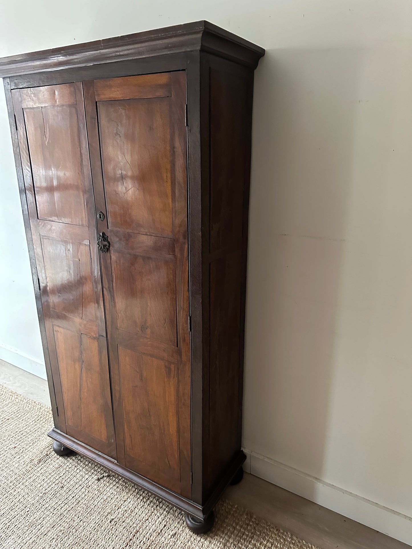 Edwardian bun foot cupboard