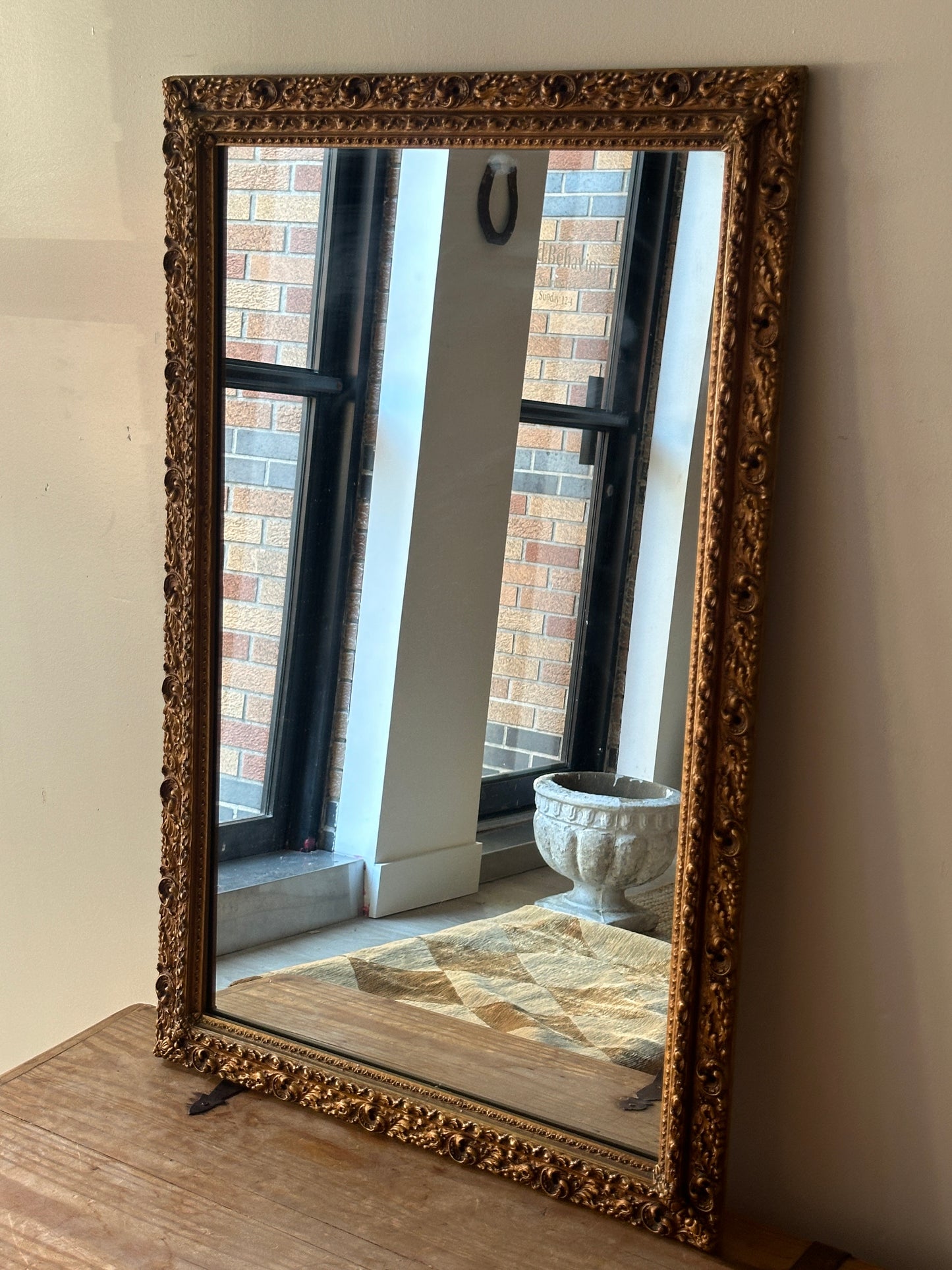 Gilded mirror