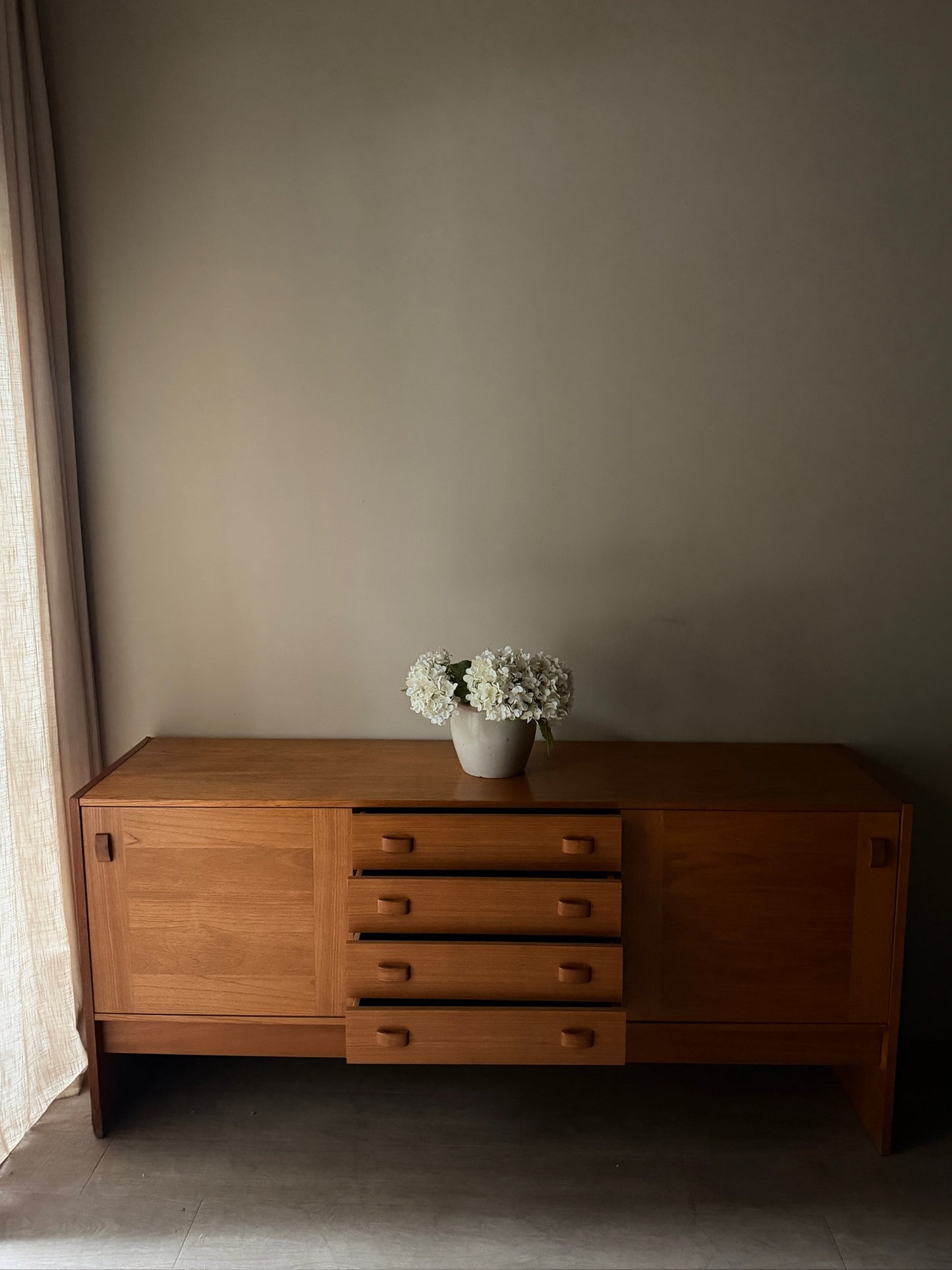 Scandinavian teak credenza