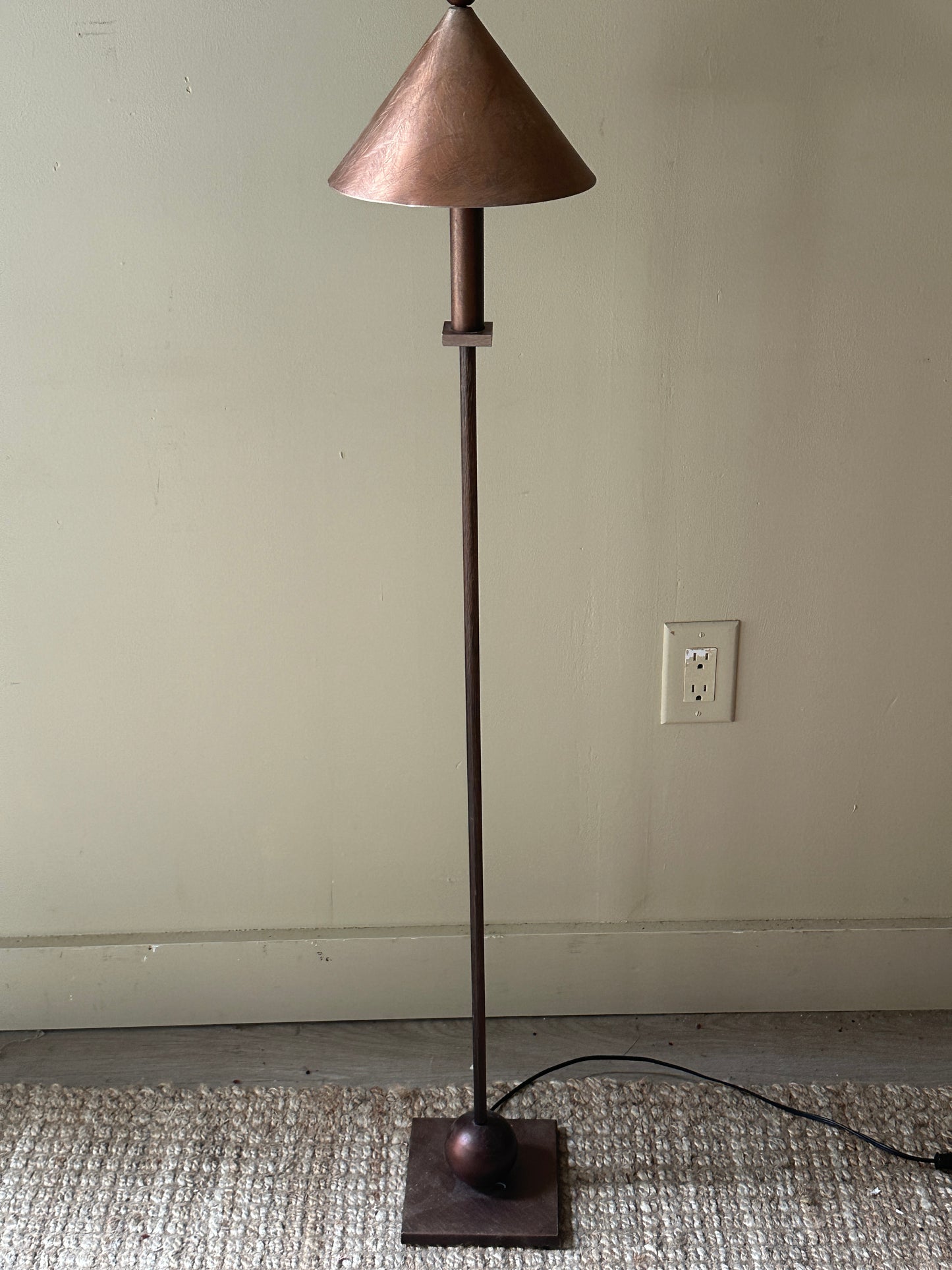 Copper toned lamp