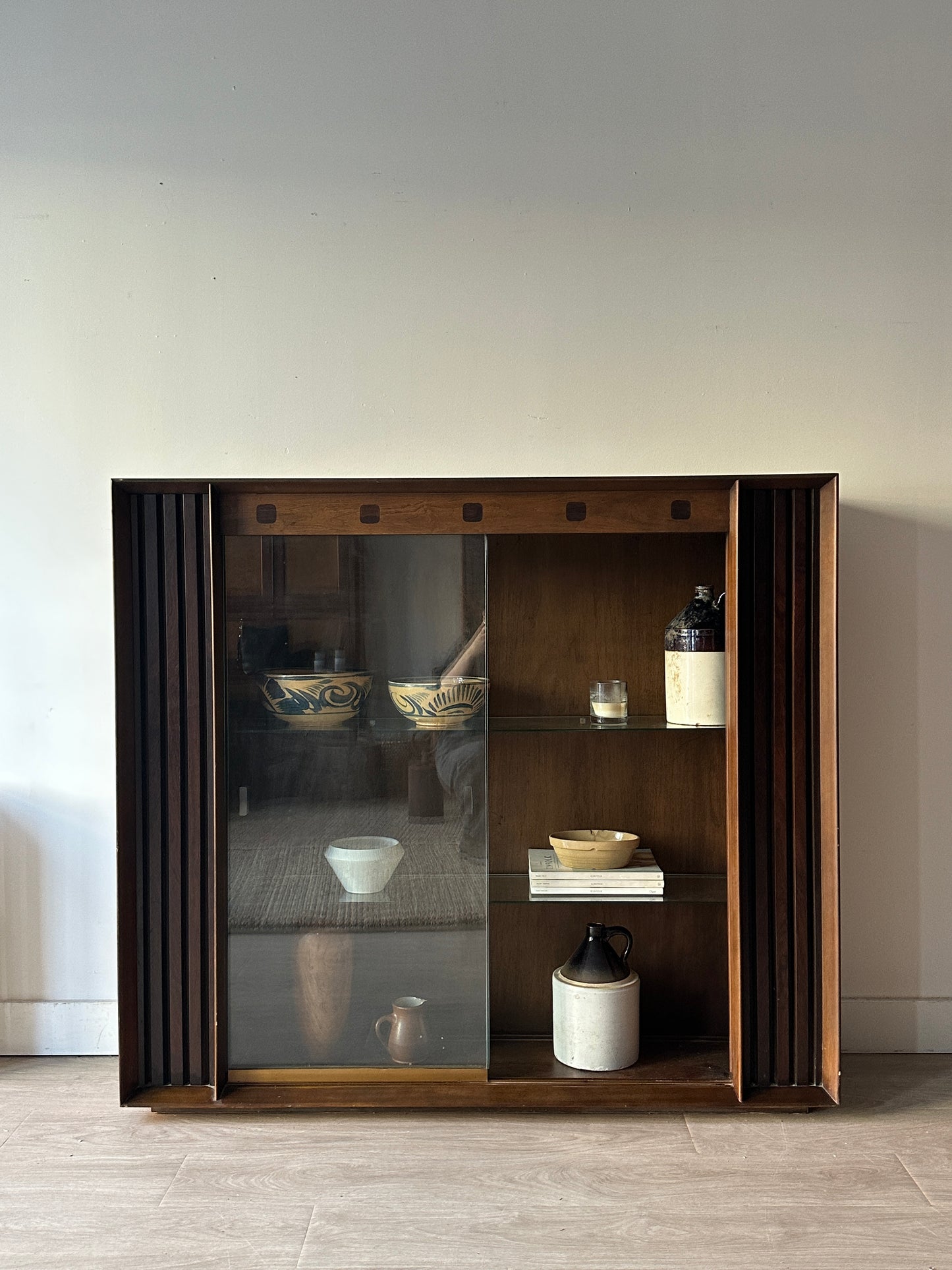 Walnut display case