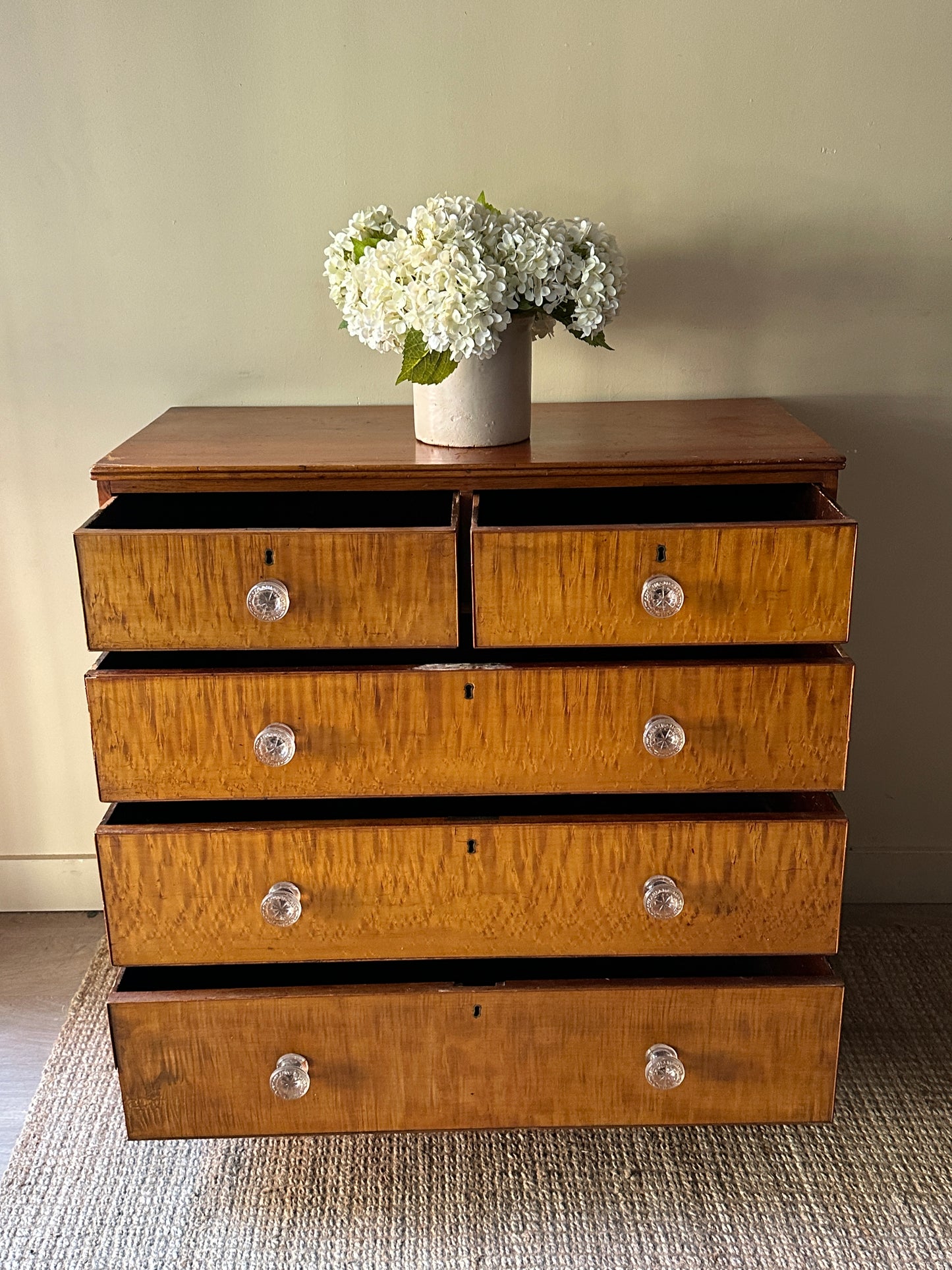 Birdseye maple dresser