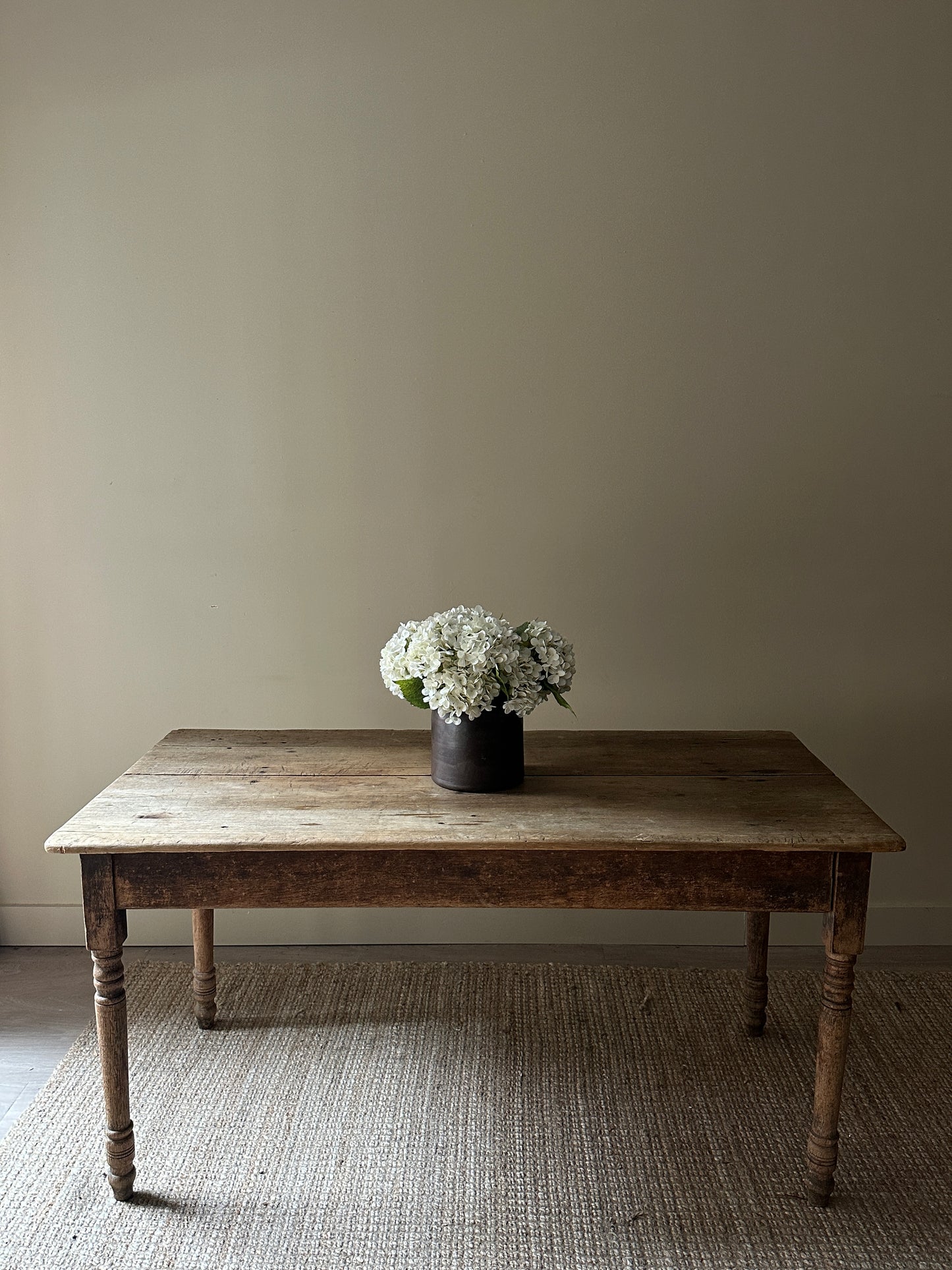 Pine farmhouse dining table
