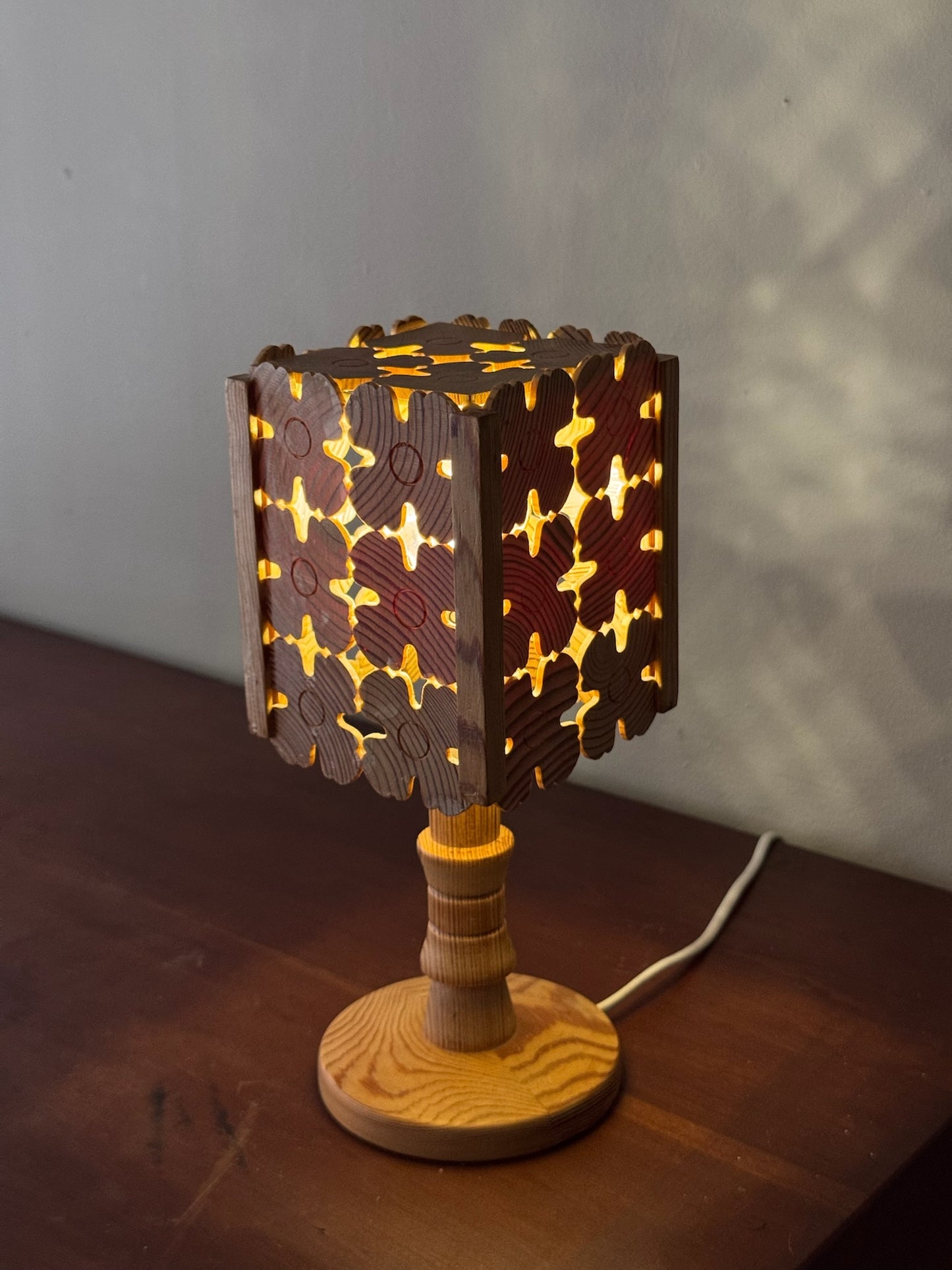 Swedish pine table lamp