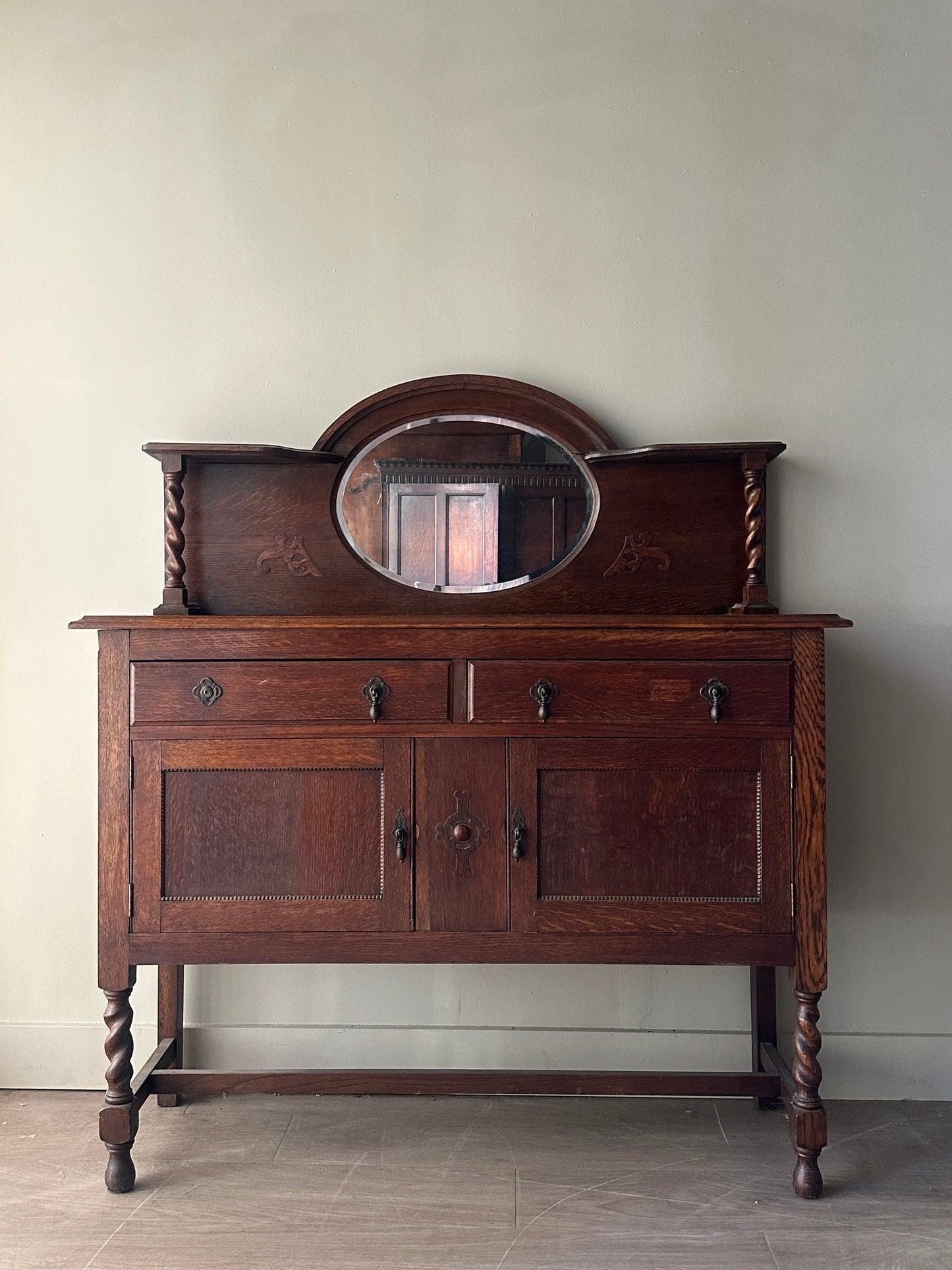 English oak server