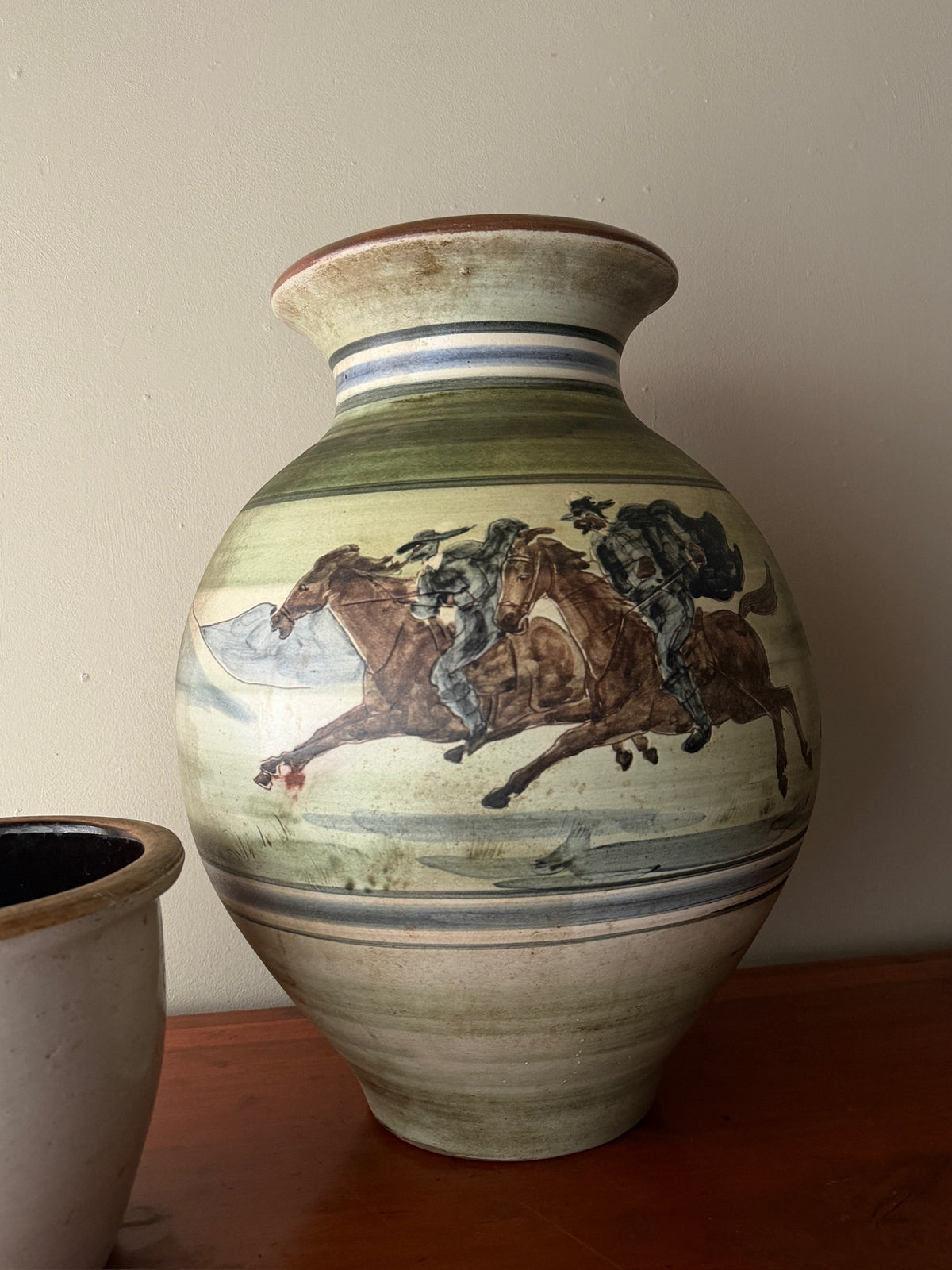 Herald Folmer Gross for Knabstrup 3 Musketeers floor vase