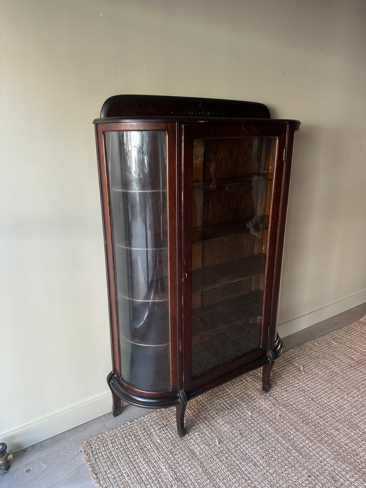 Oak display case