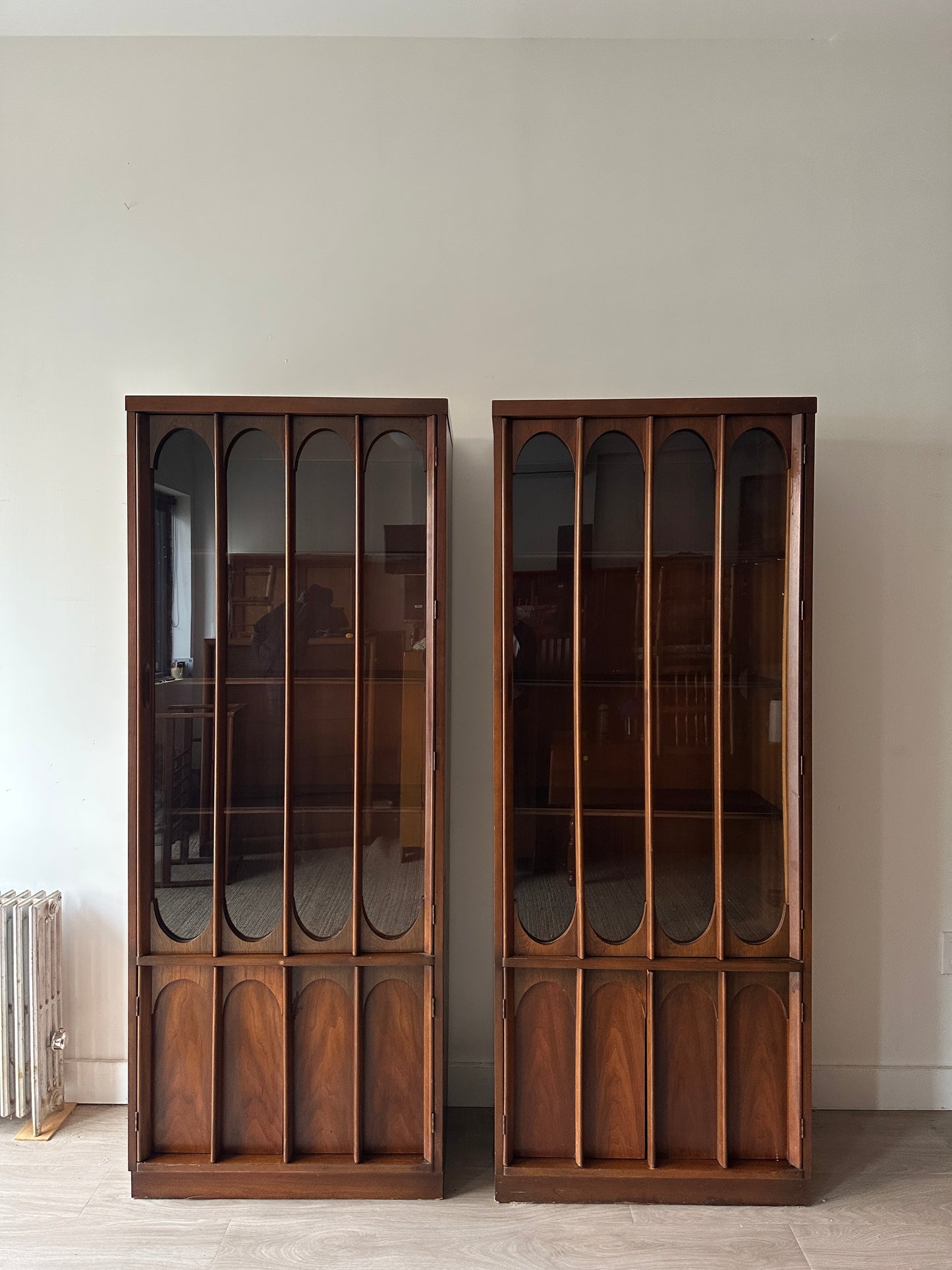 Kent Coffey Perspecta walnut bookcase. Sold individually.
