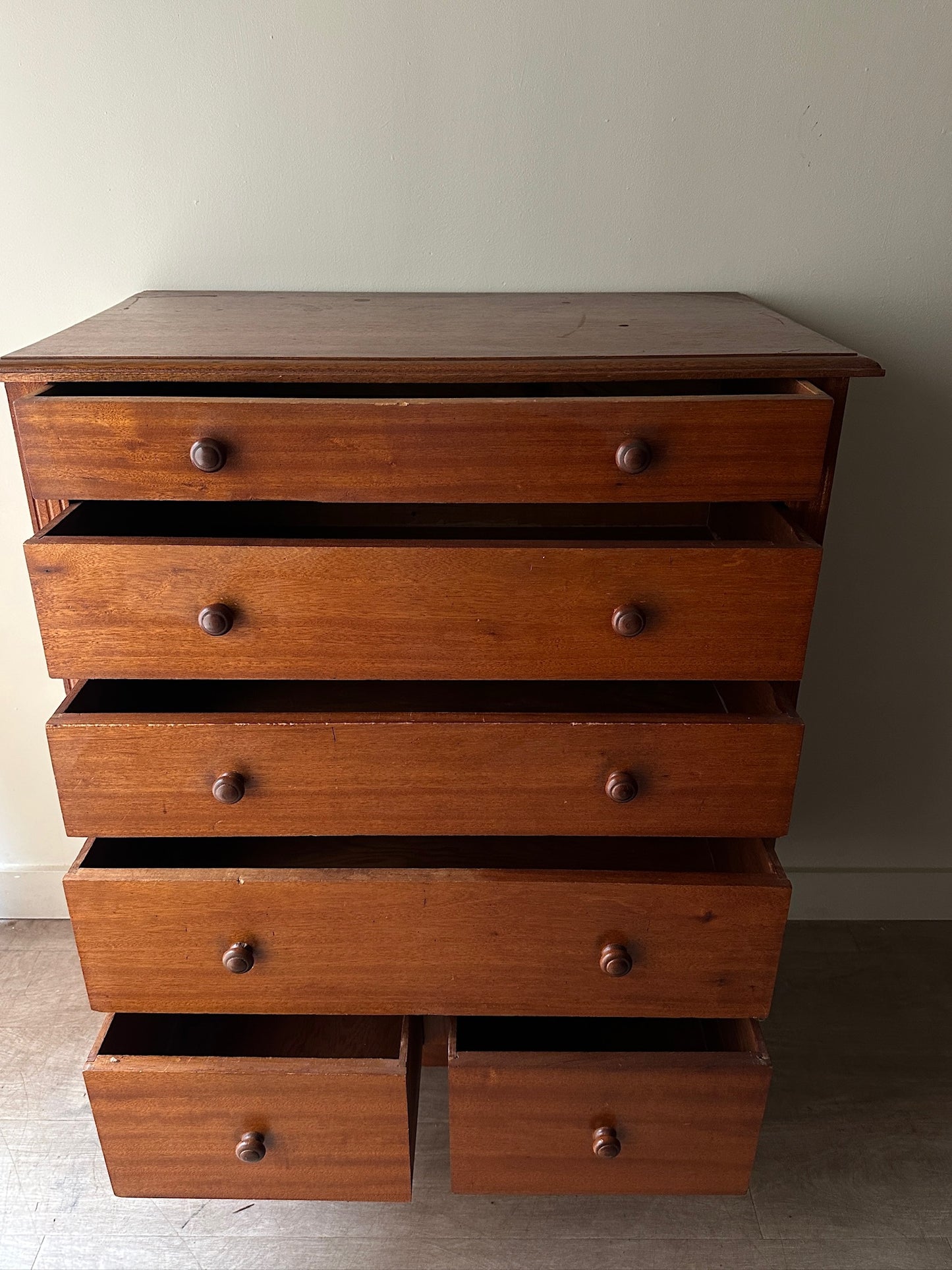 Cherry tallboy dresser