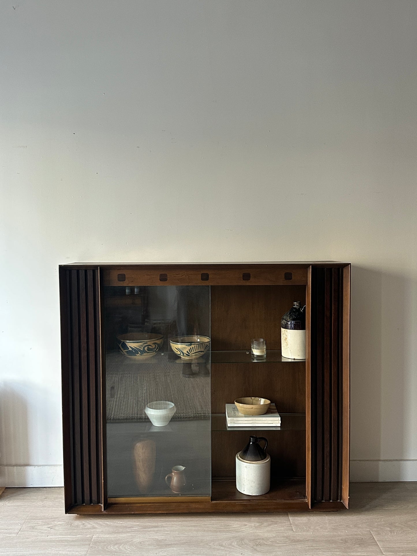 Walnut display case