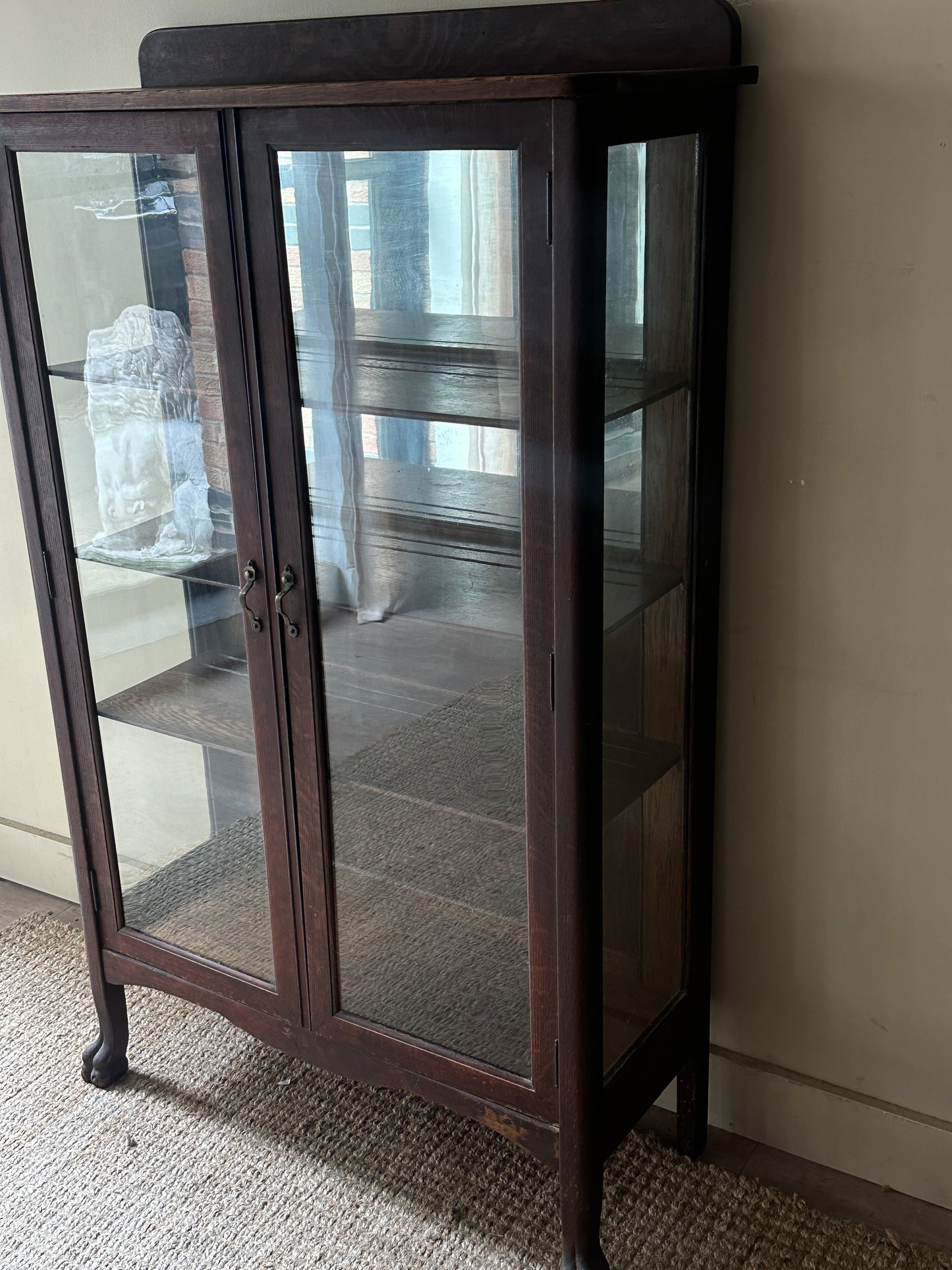 Dark oak display case