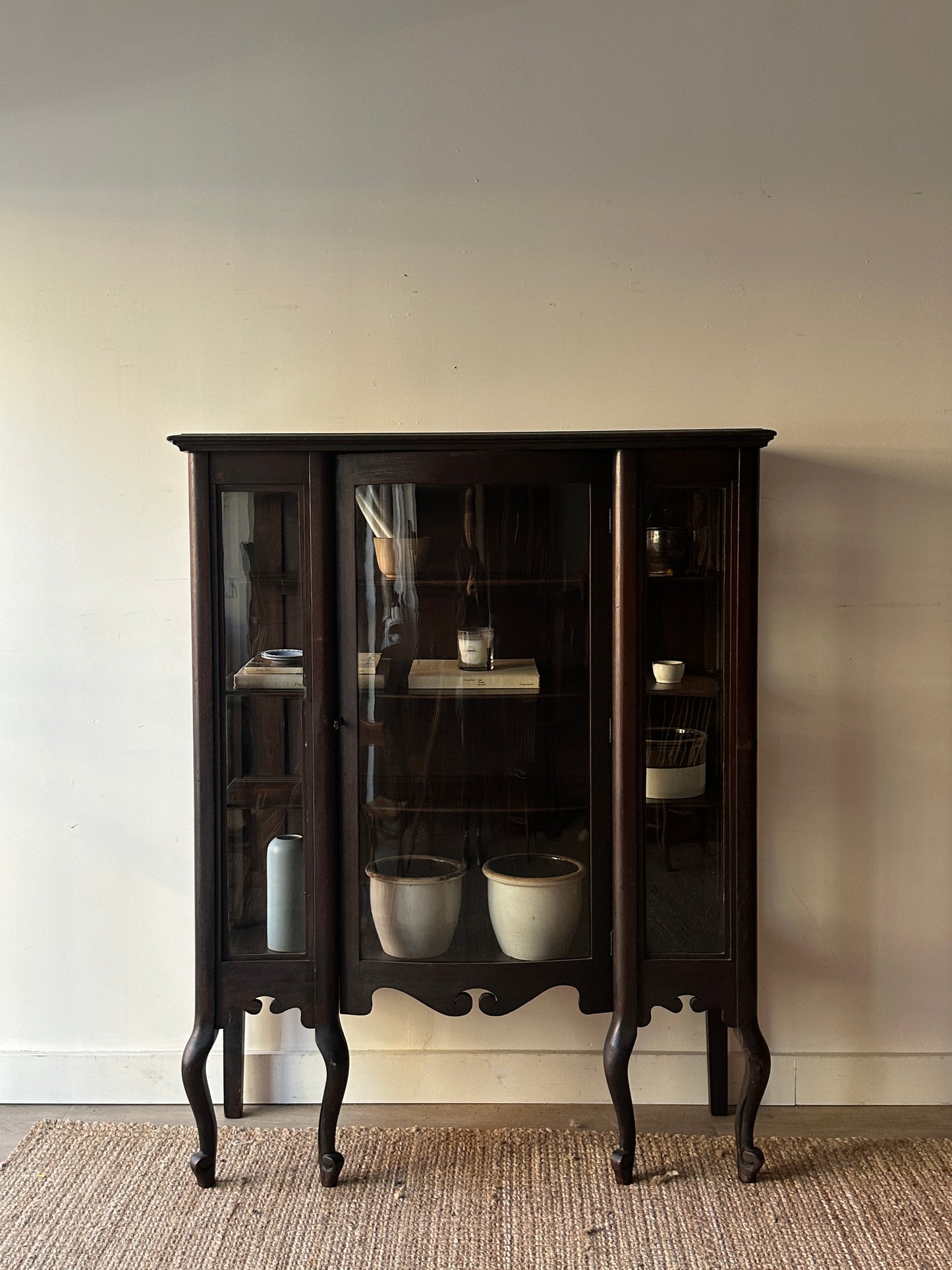 Walnut display case