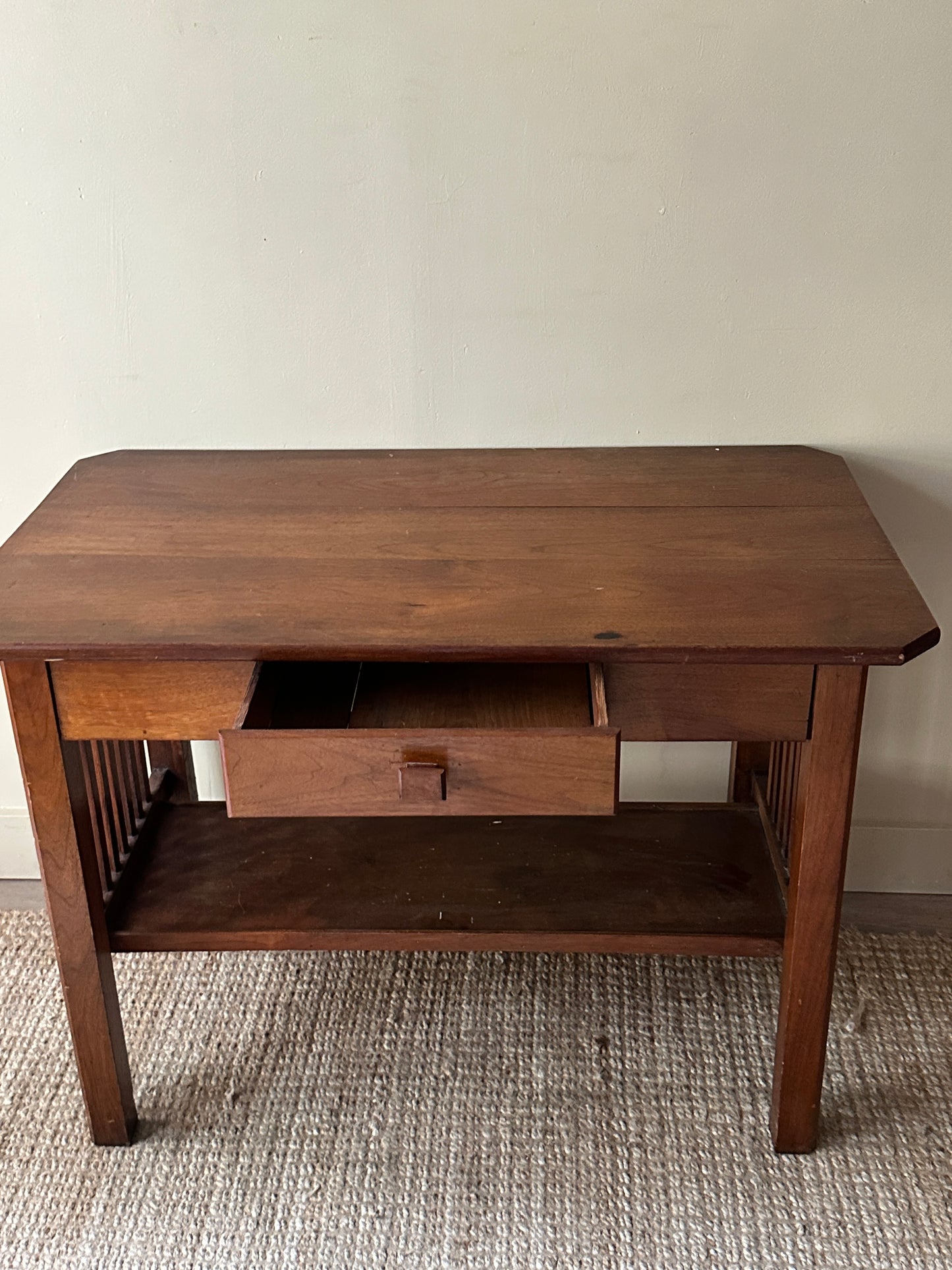 Mission oak desk