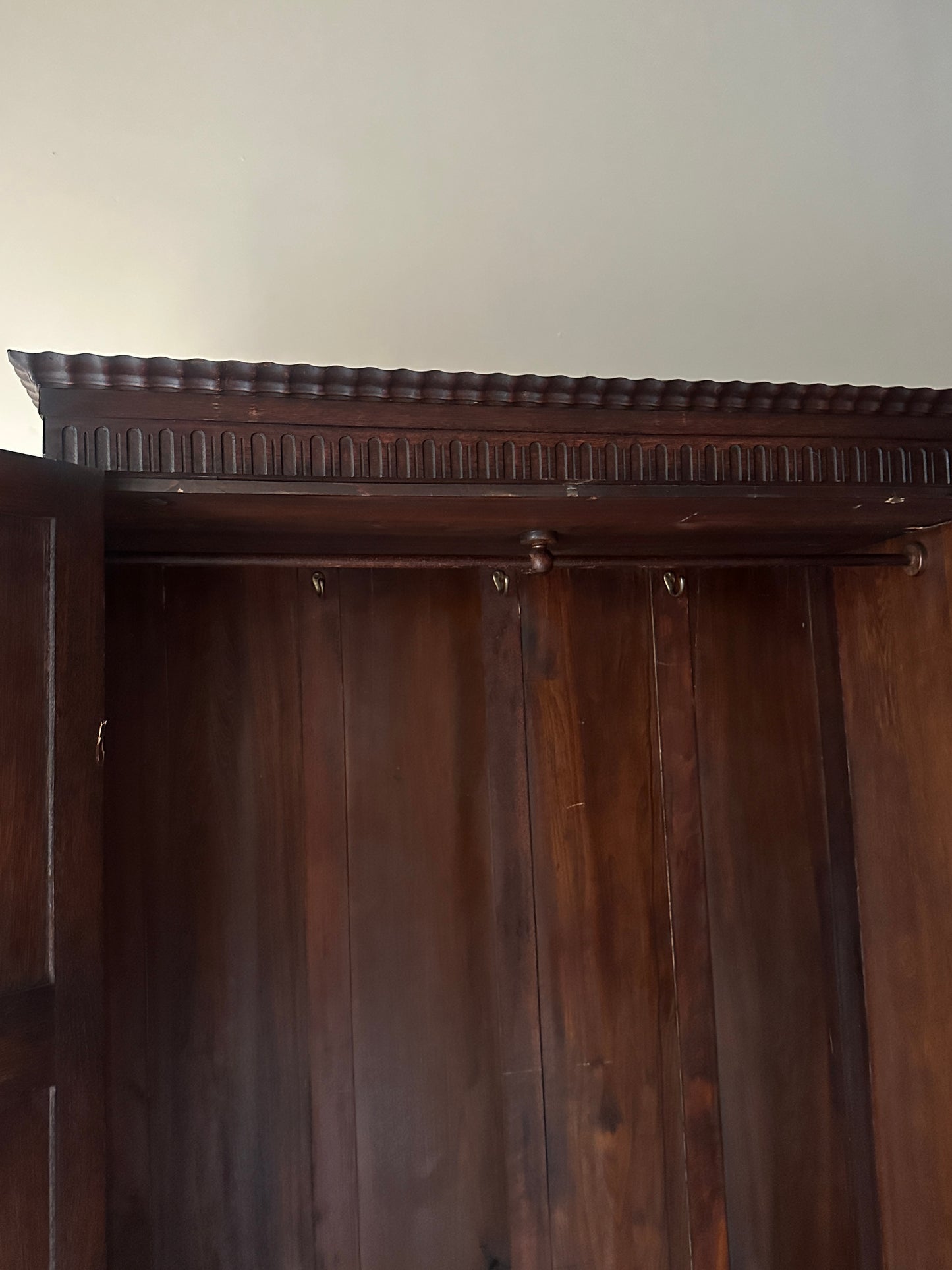 English oak wardrobe