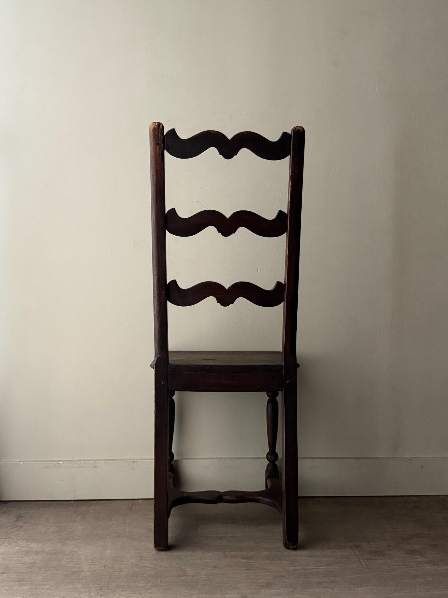 French oak ladder back chair