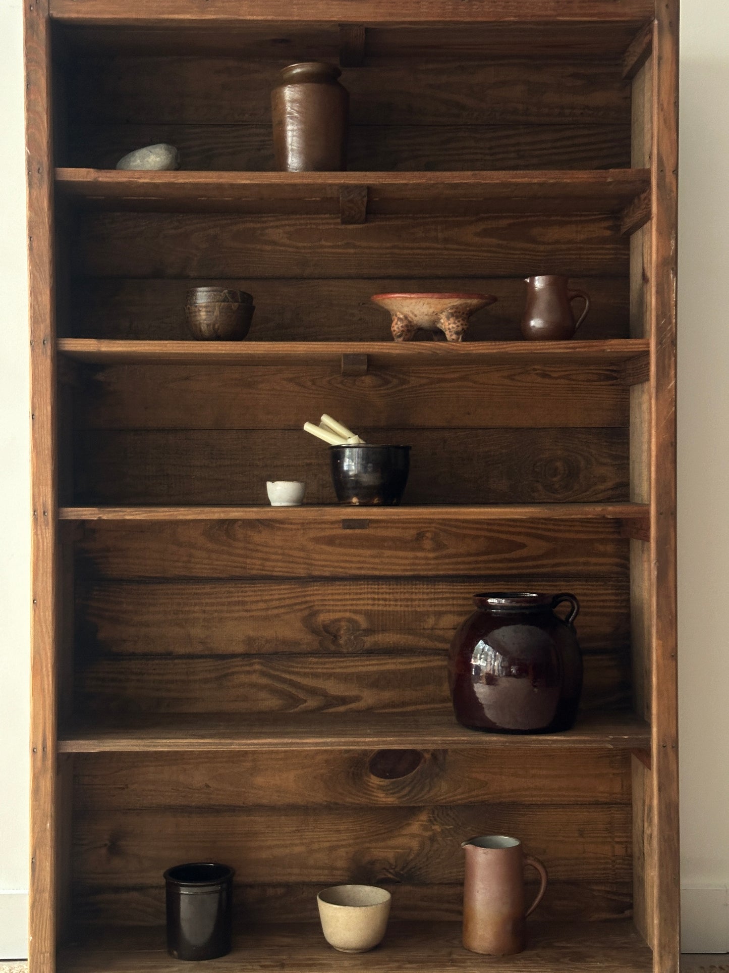 Farmhouse pine bookshelf