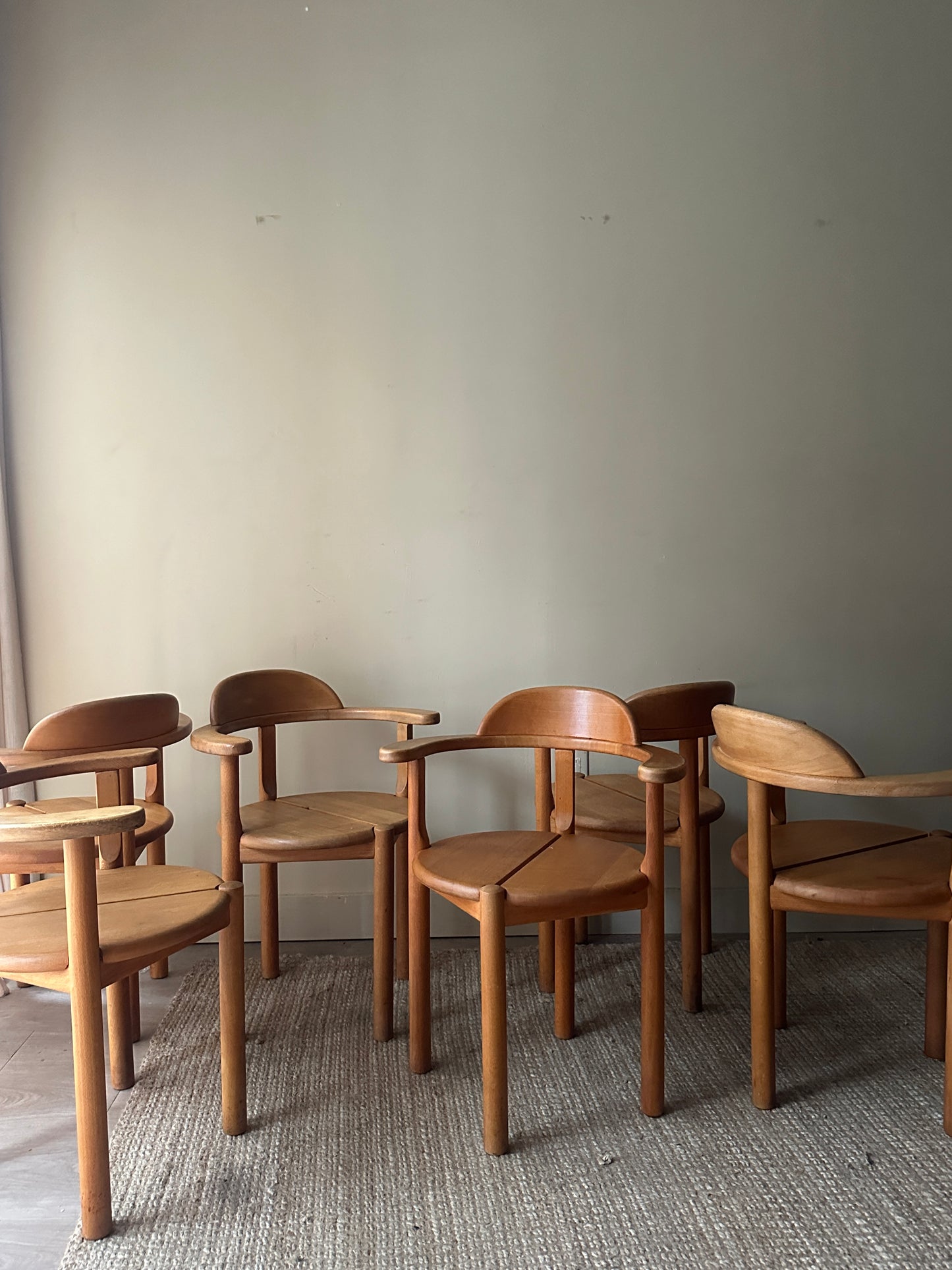 Brahlstorf beech dining chairs. Sold induvidually.