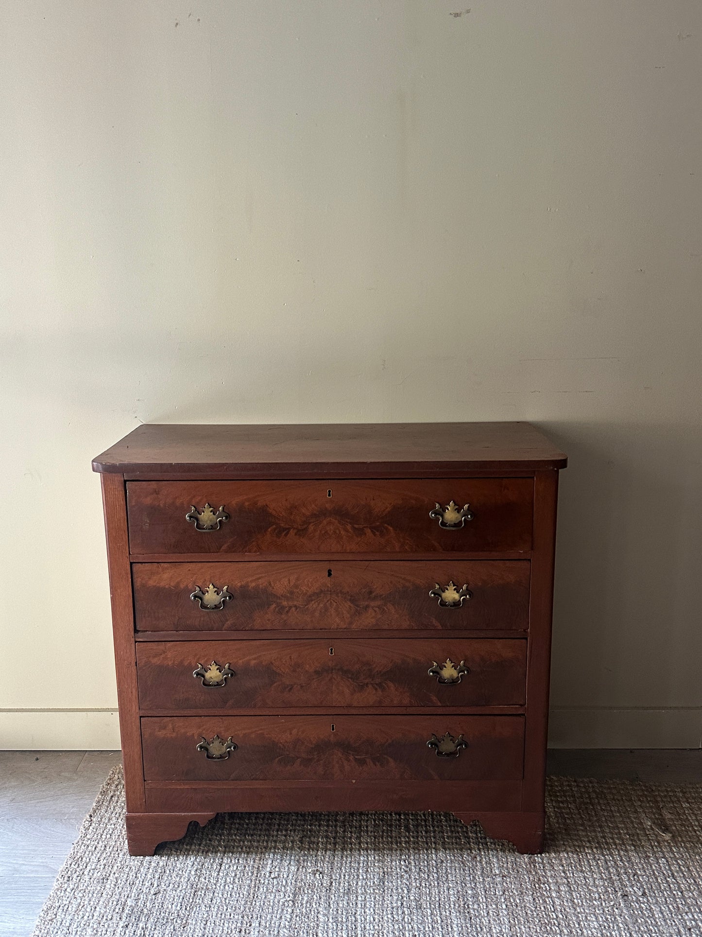 Walnut burl dresser