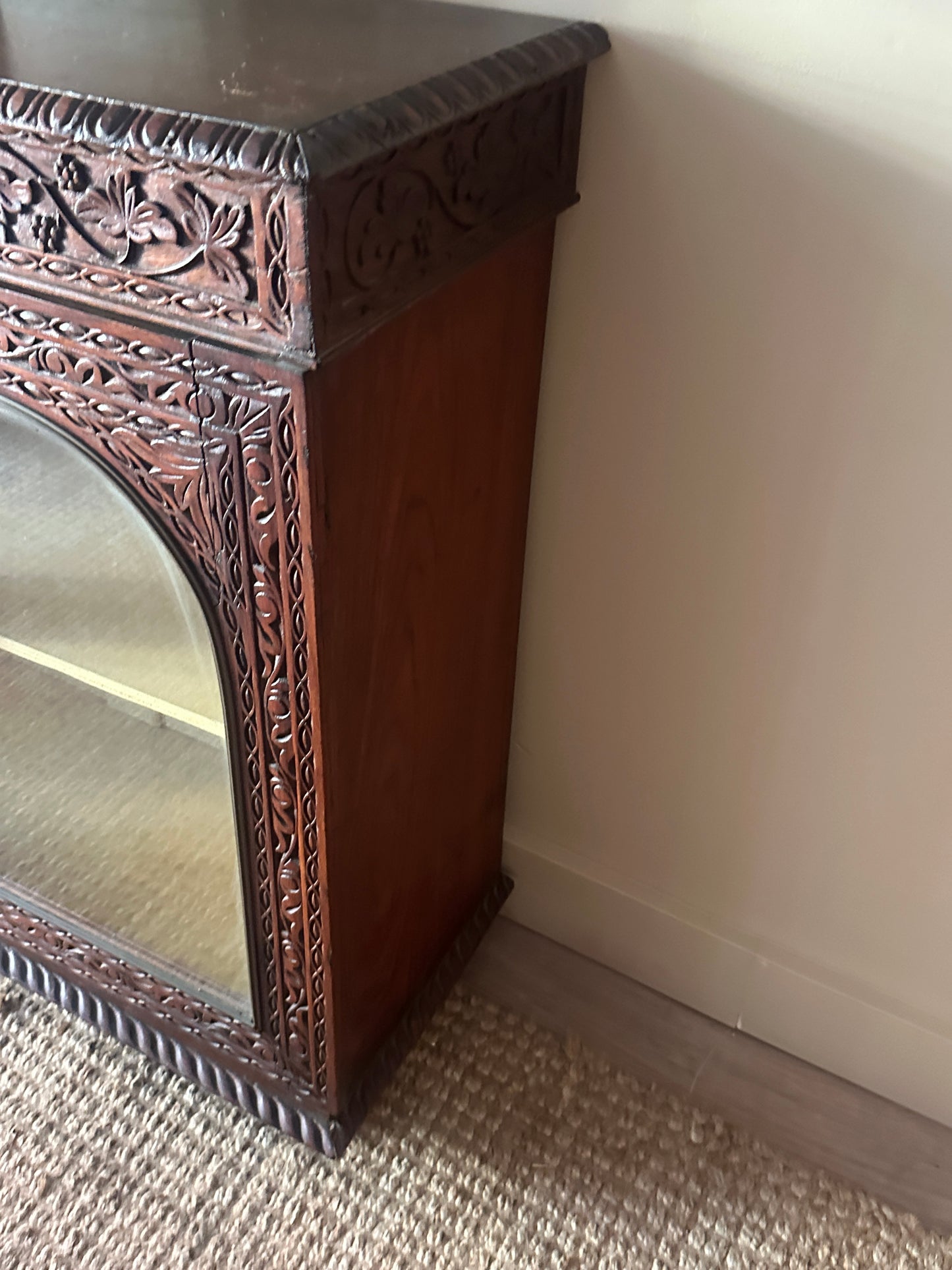 Carved display case