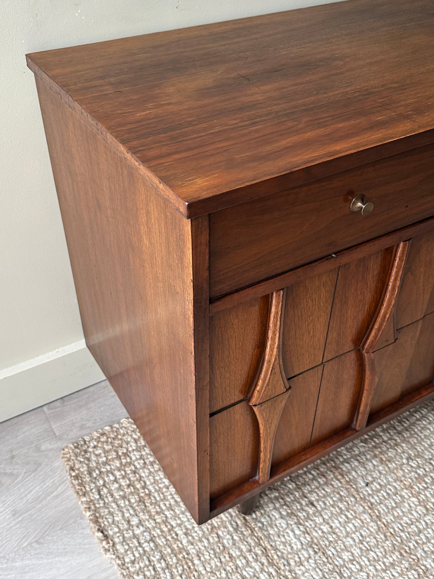 Walnut credenza