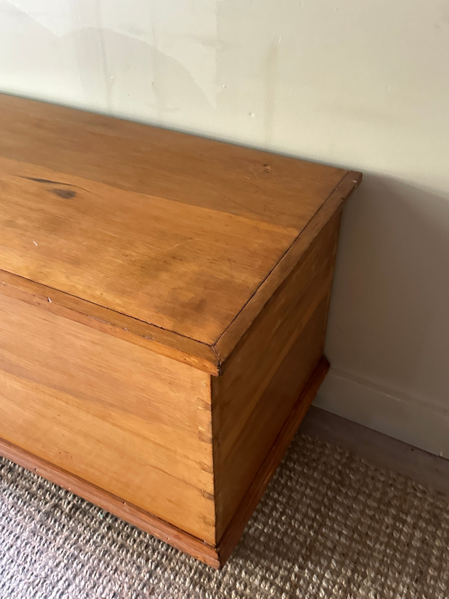 Light pine chest