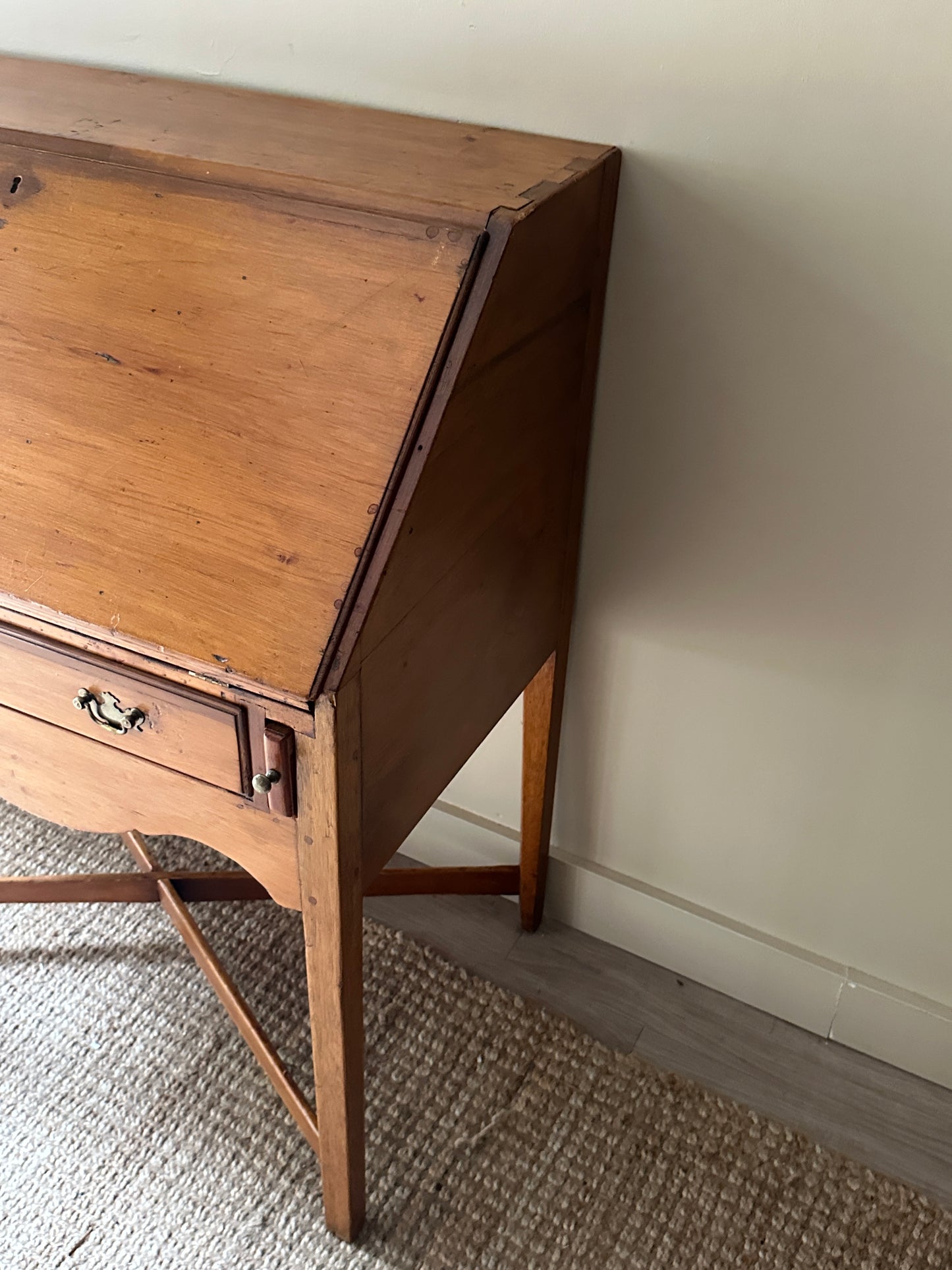 Pine secretary desk