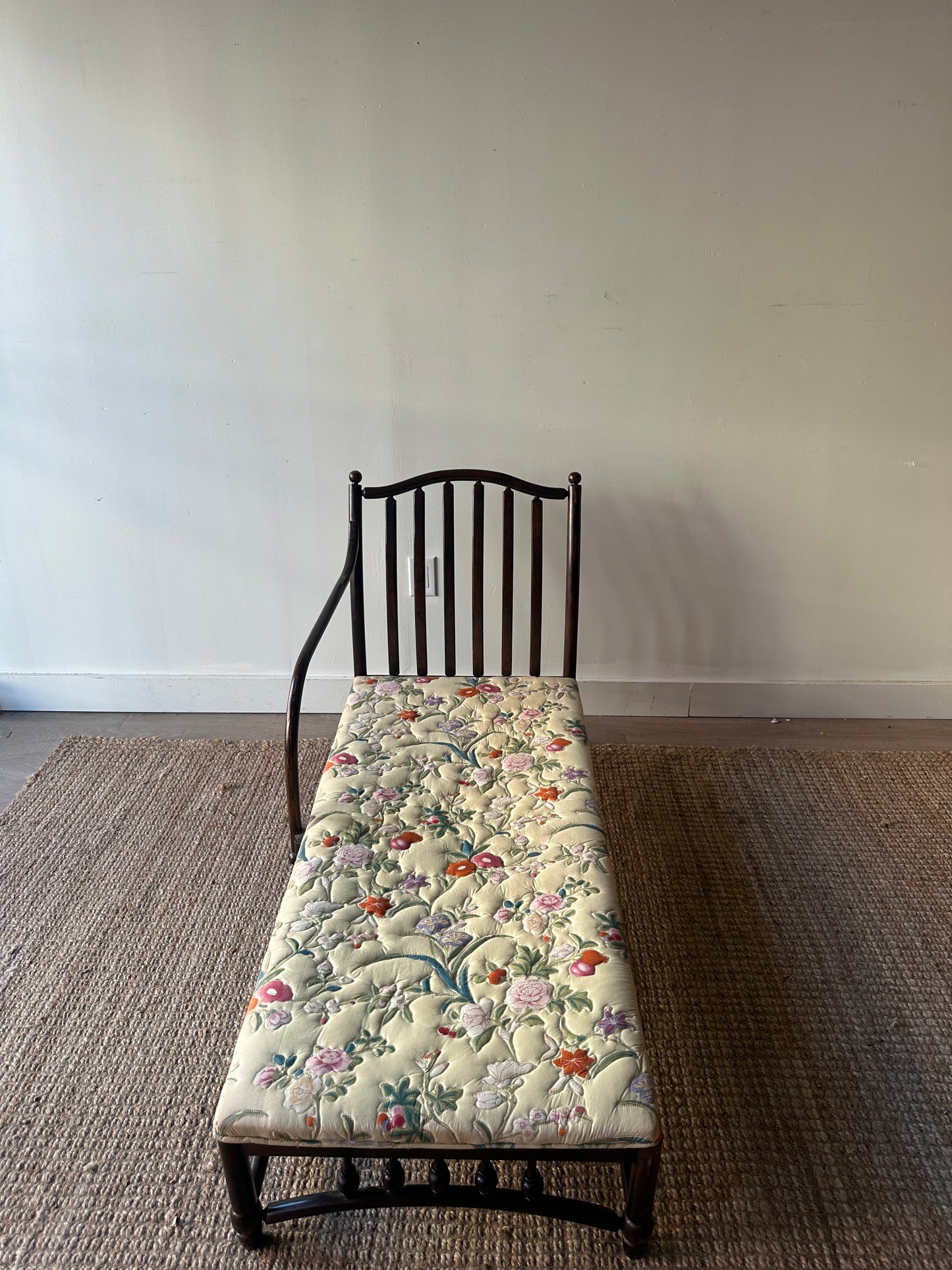 Walnut chaise