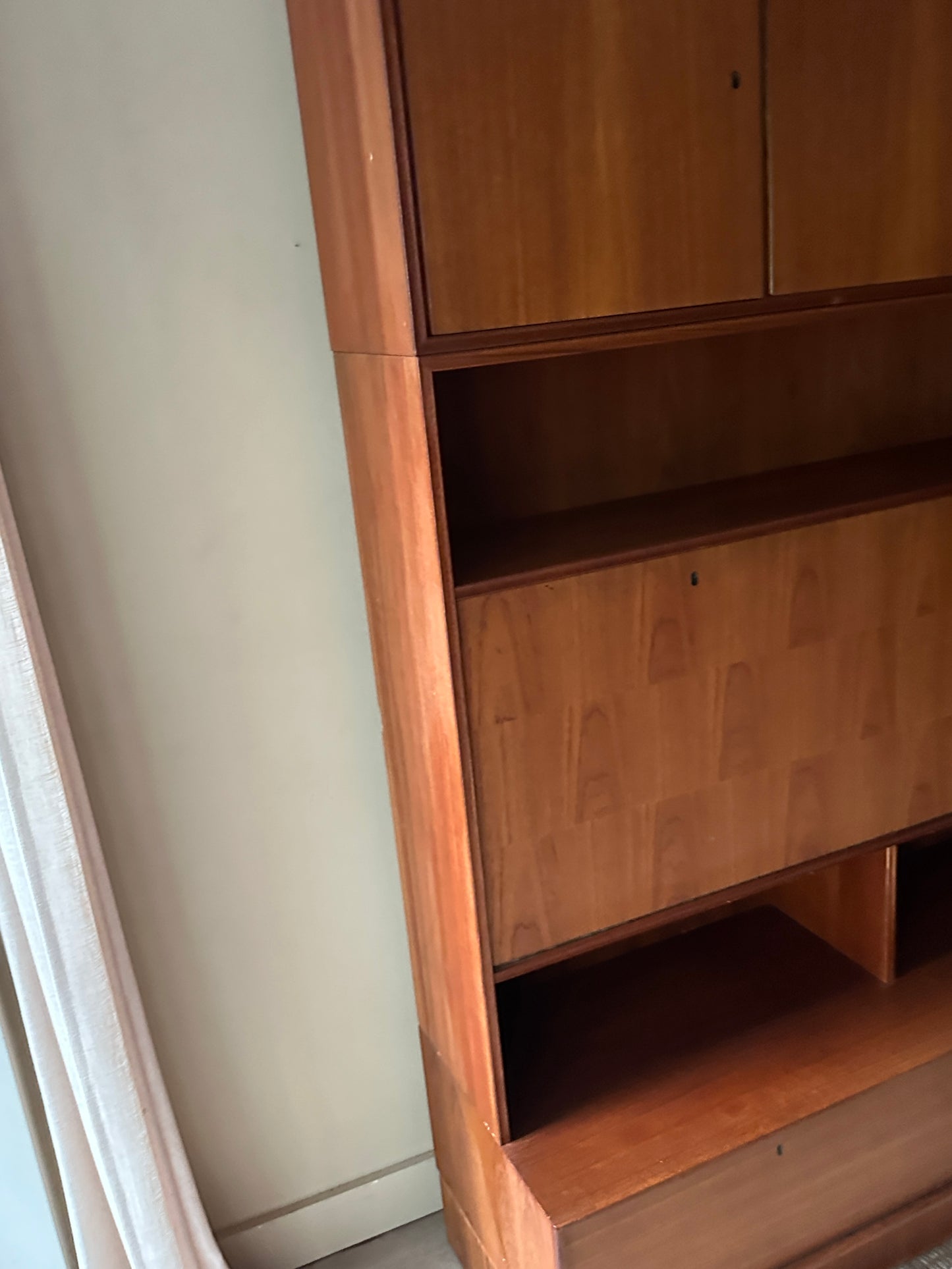 Danish teak three piece hutch
