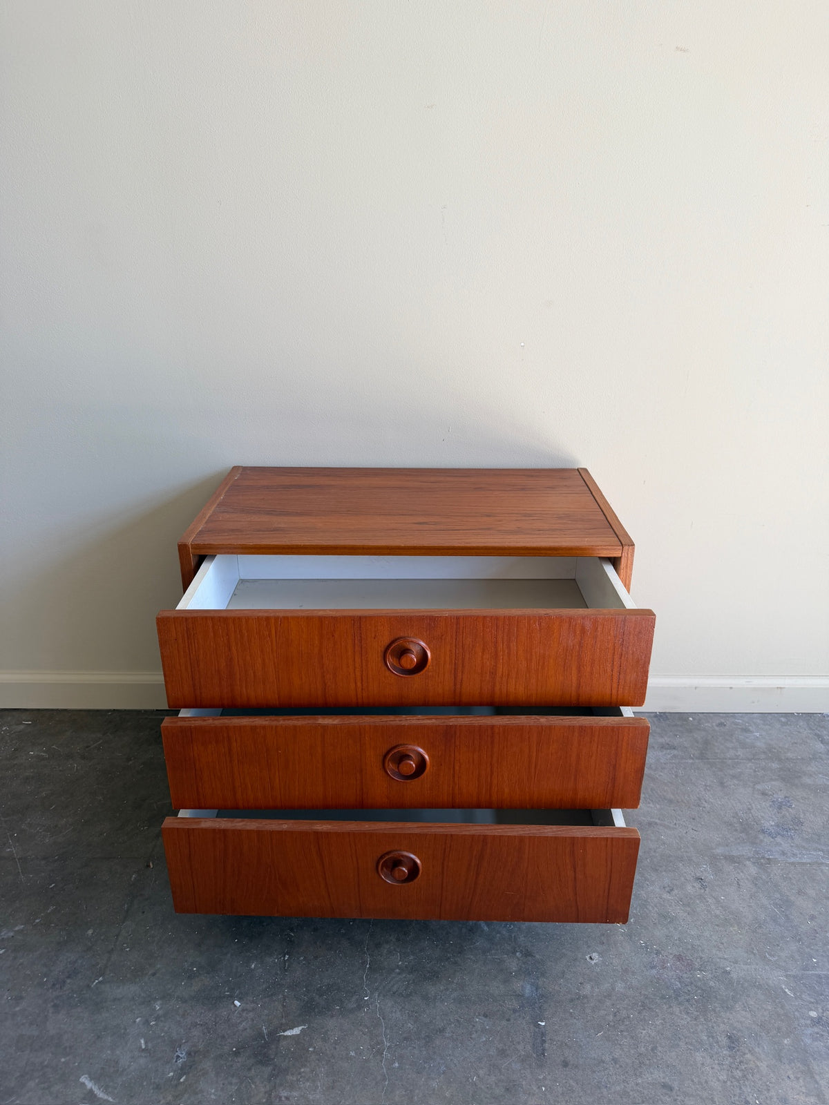 Small Scandinavian teak dresser
