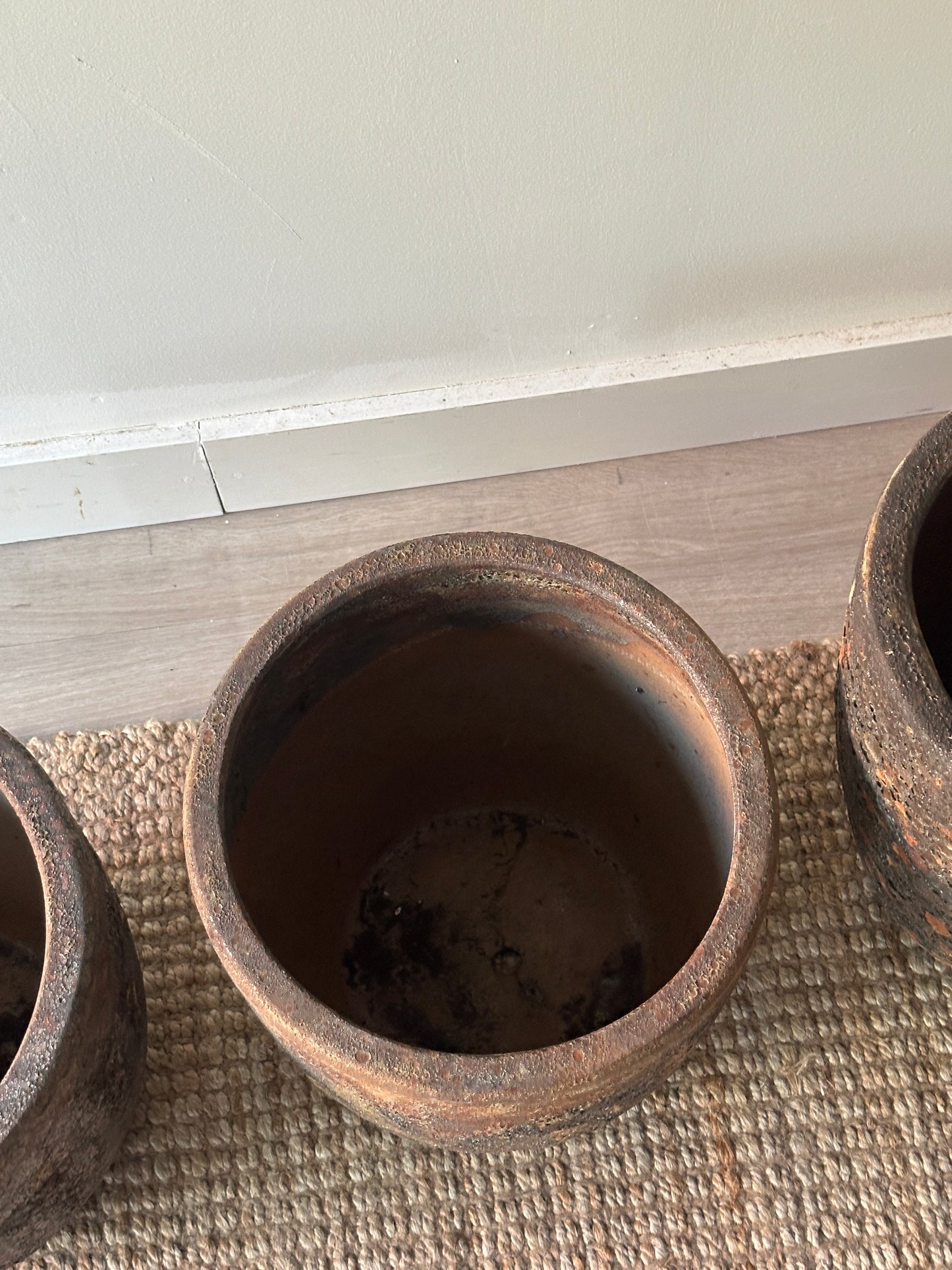 Terracotta planters. Sold individually.