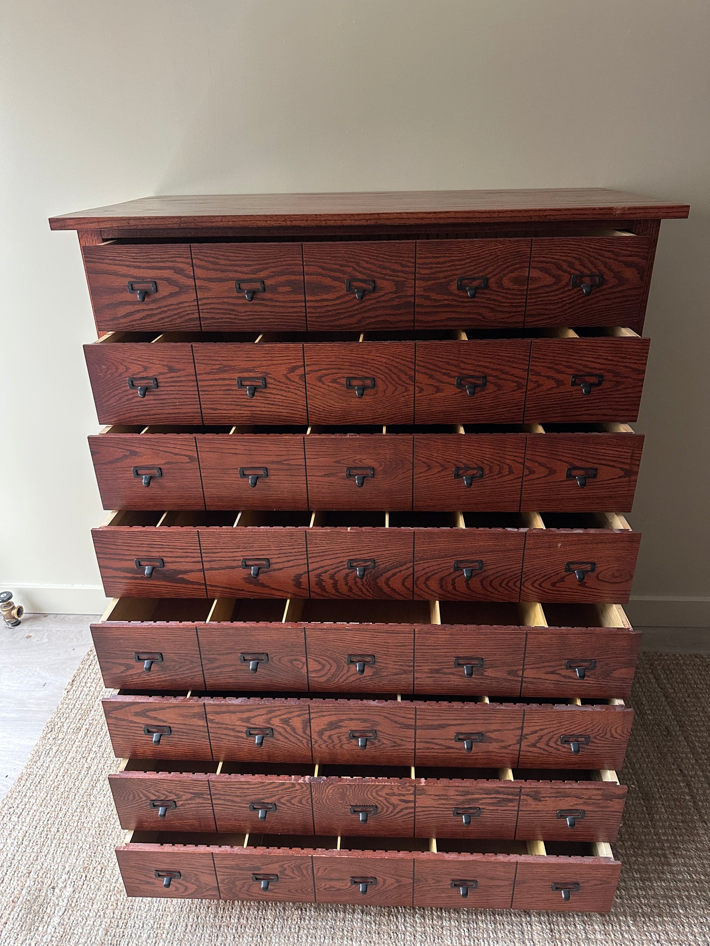 Mission style dresser