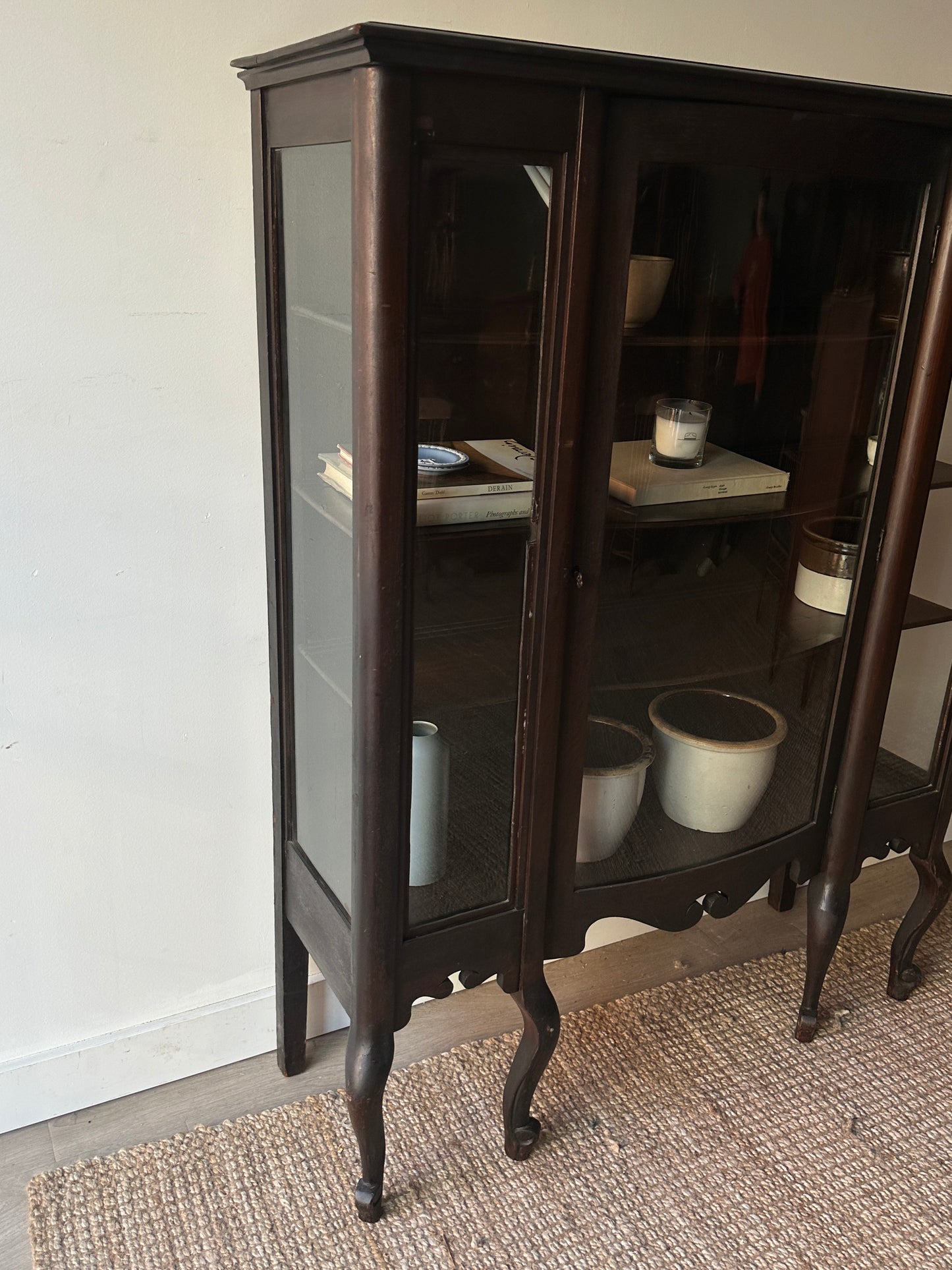 Walnut display case