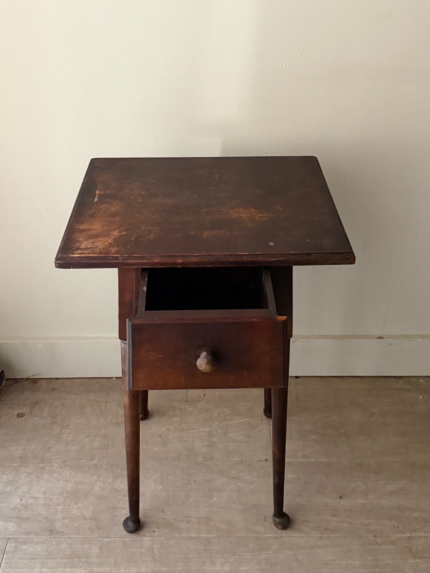 Walnut side table