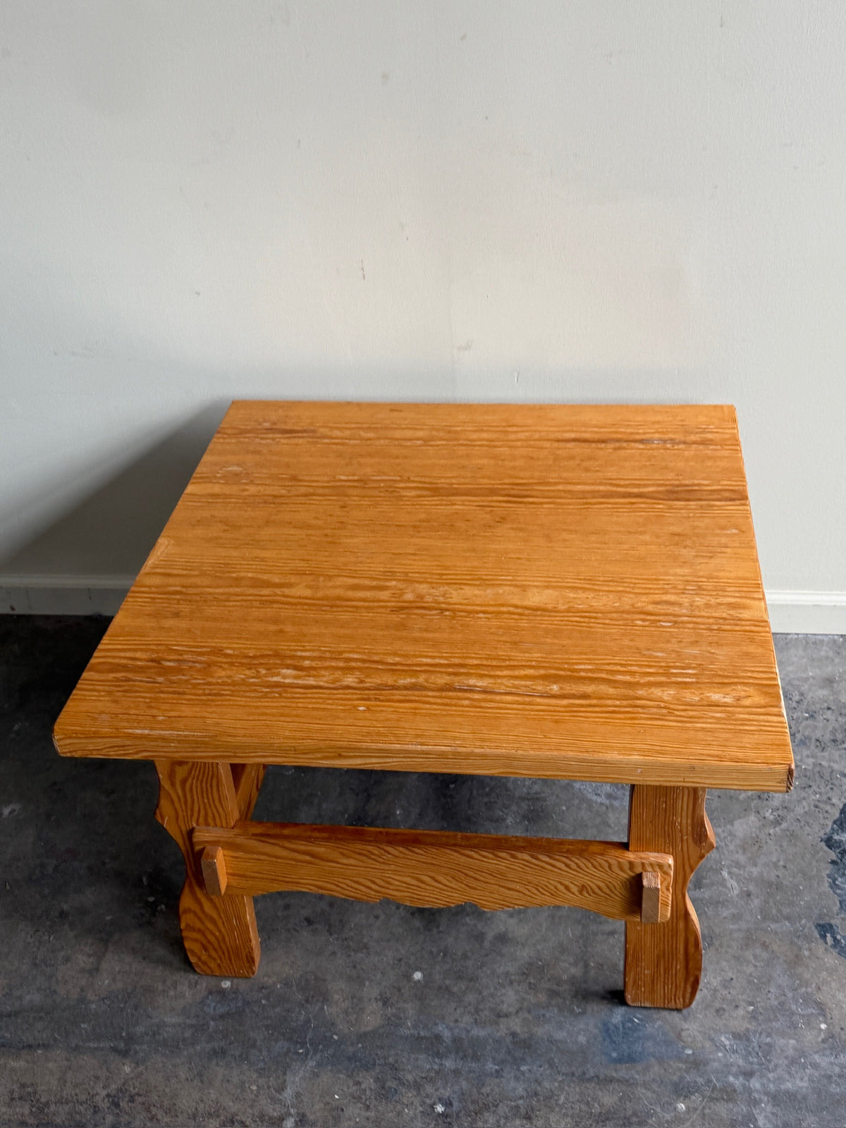 Scandinavian pine coffee table