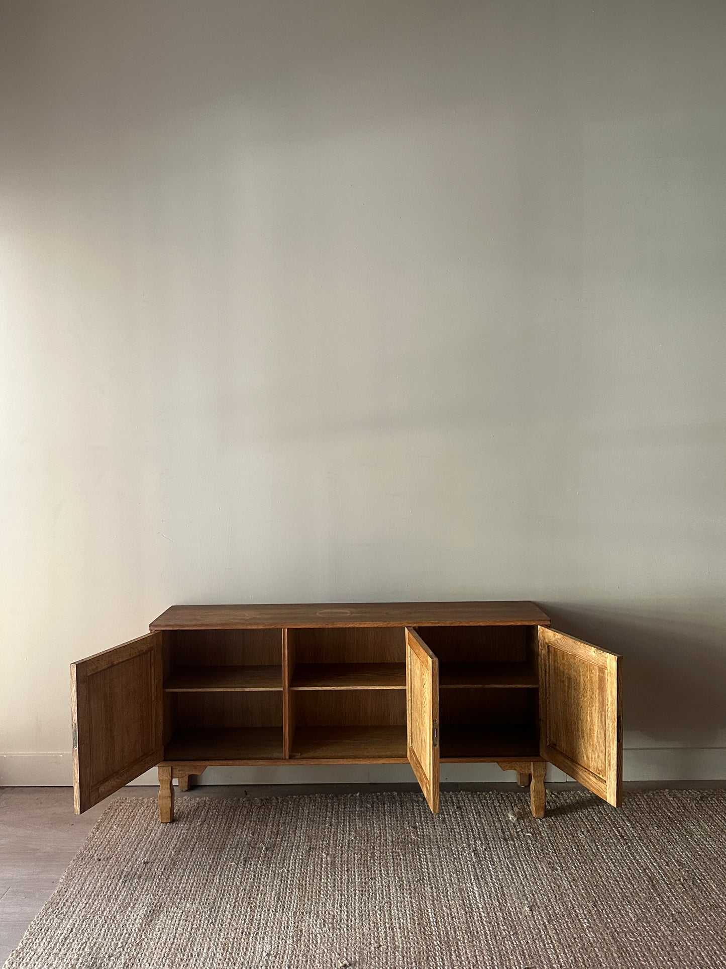 Danish oak sideboard by Henning Kjaernulf