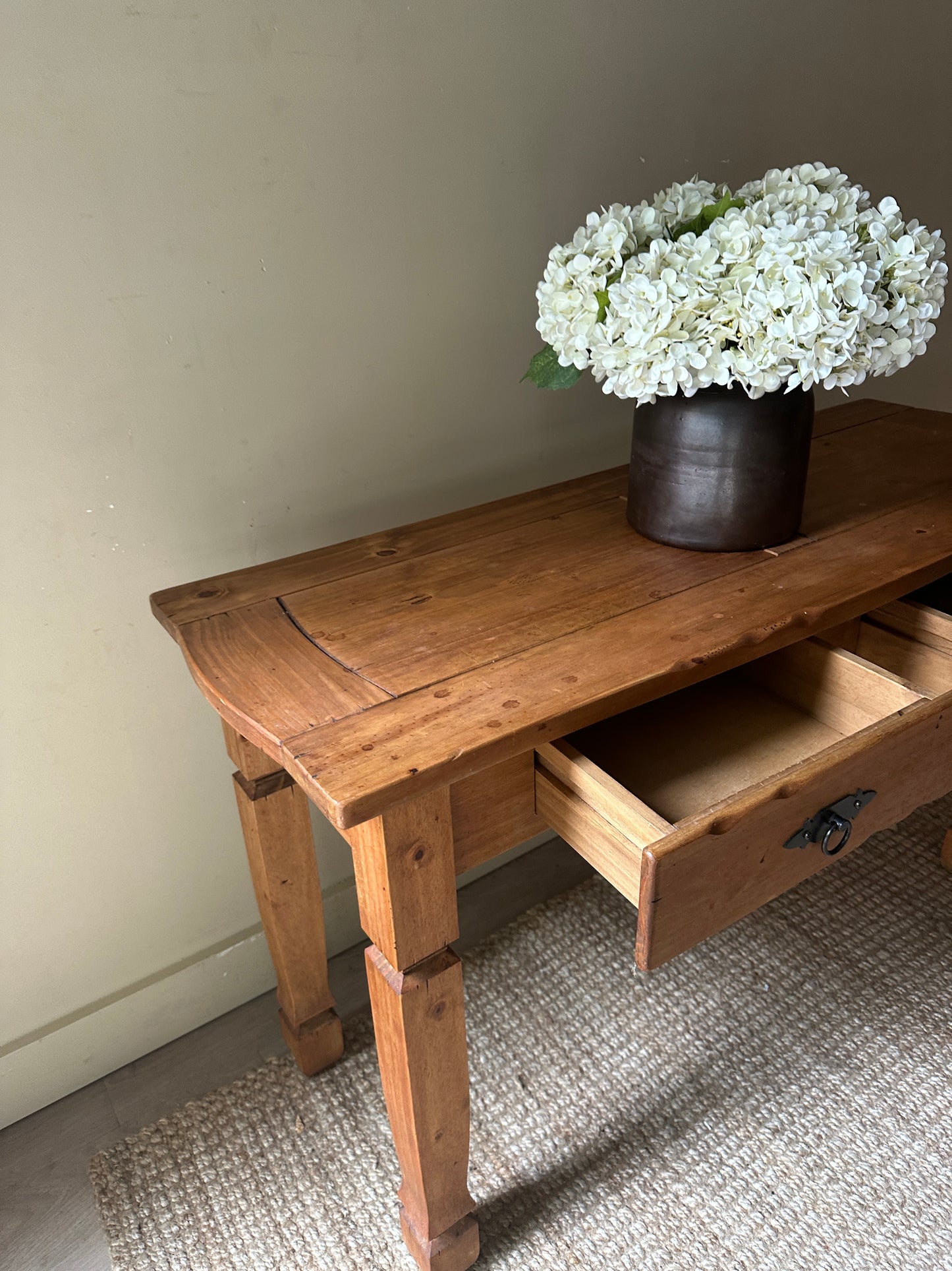 Pine desk/console table