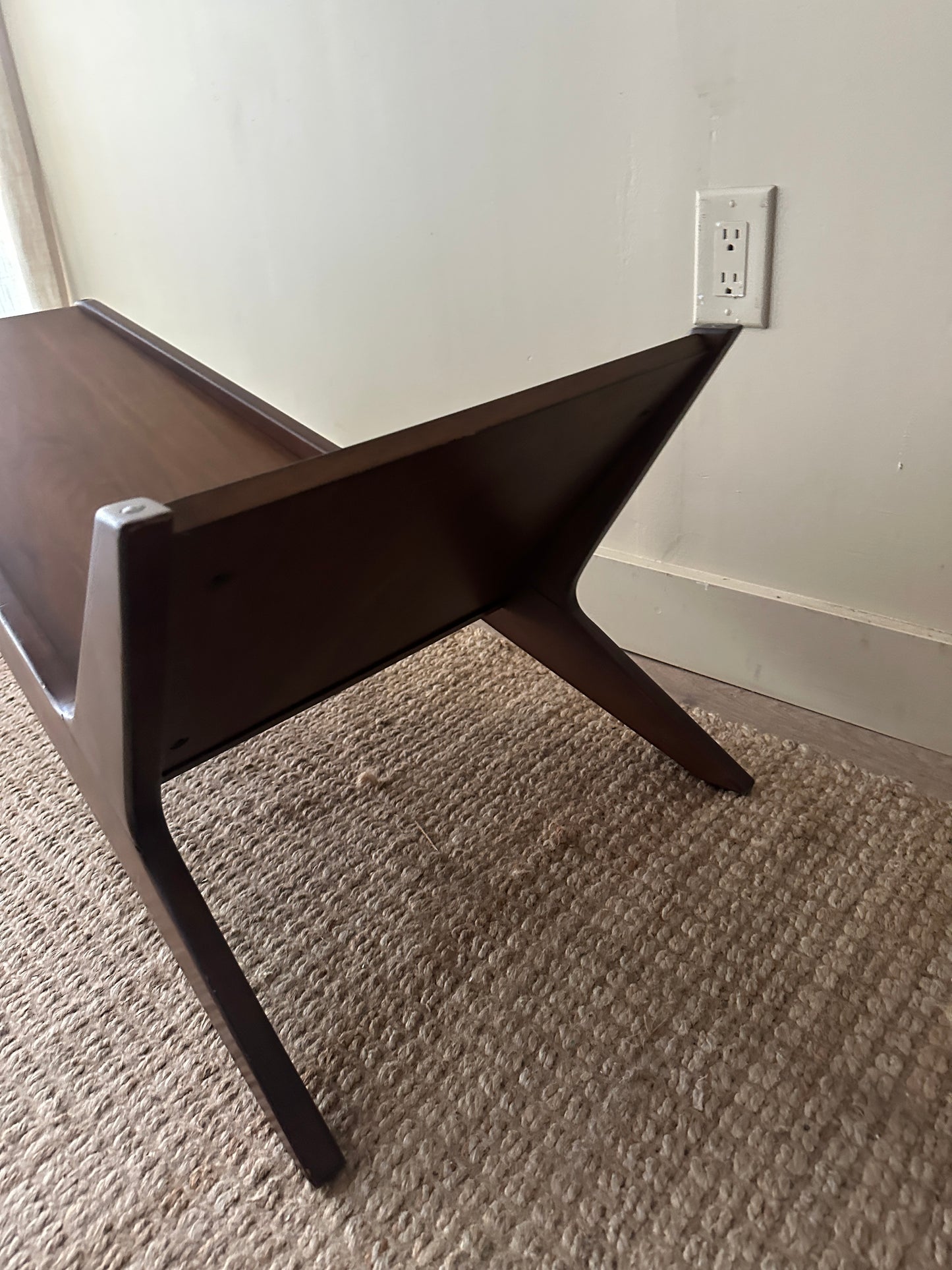 Walnut coffee table base