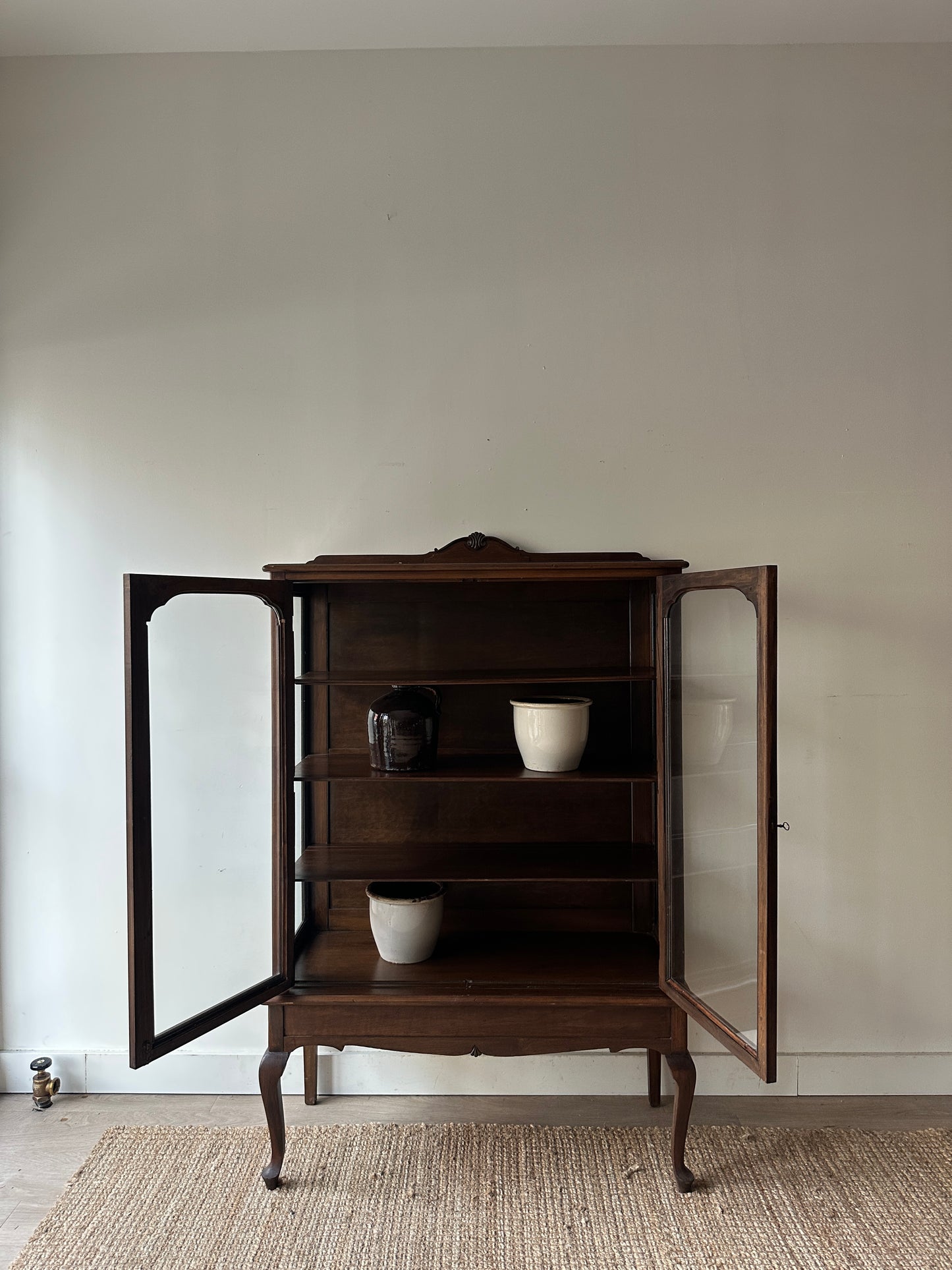 Walnut display case