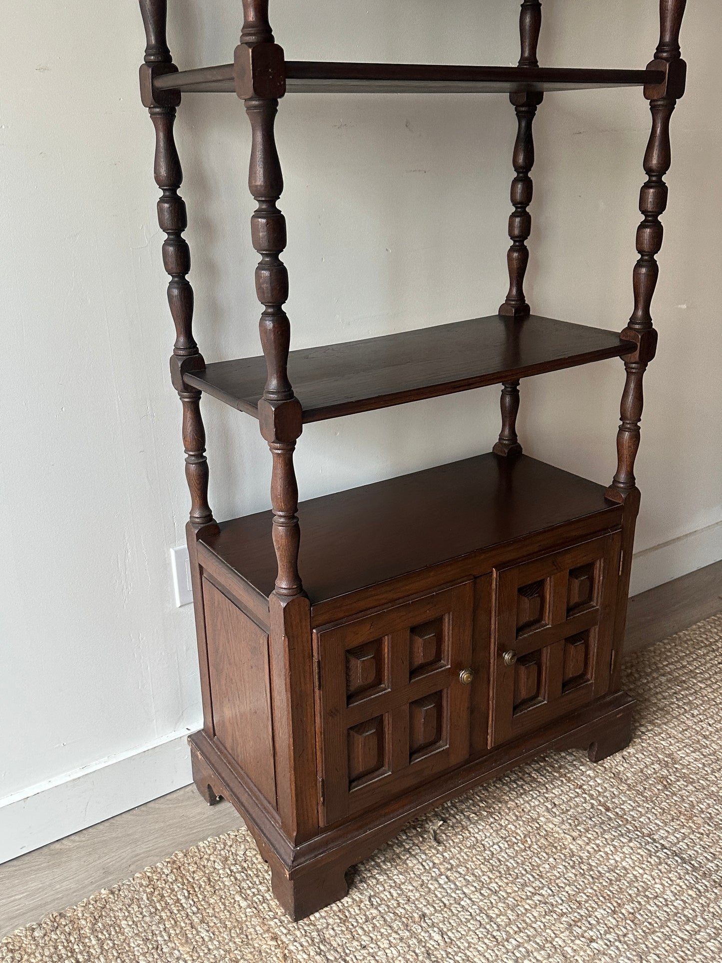 Dark oak shelf