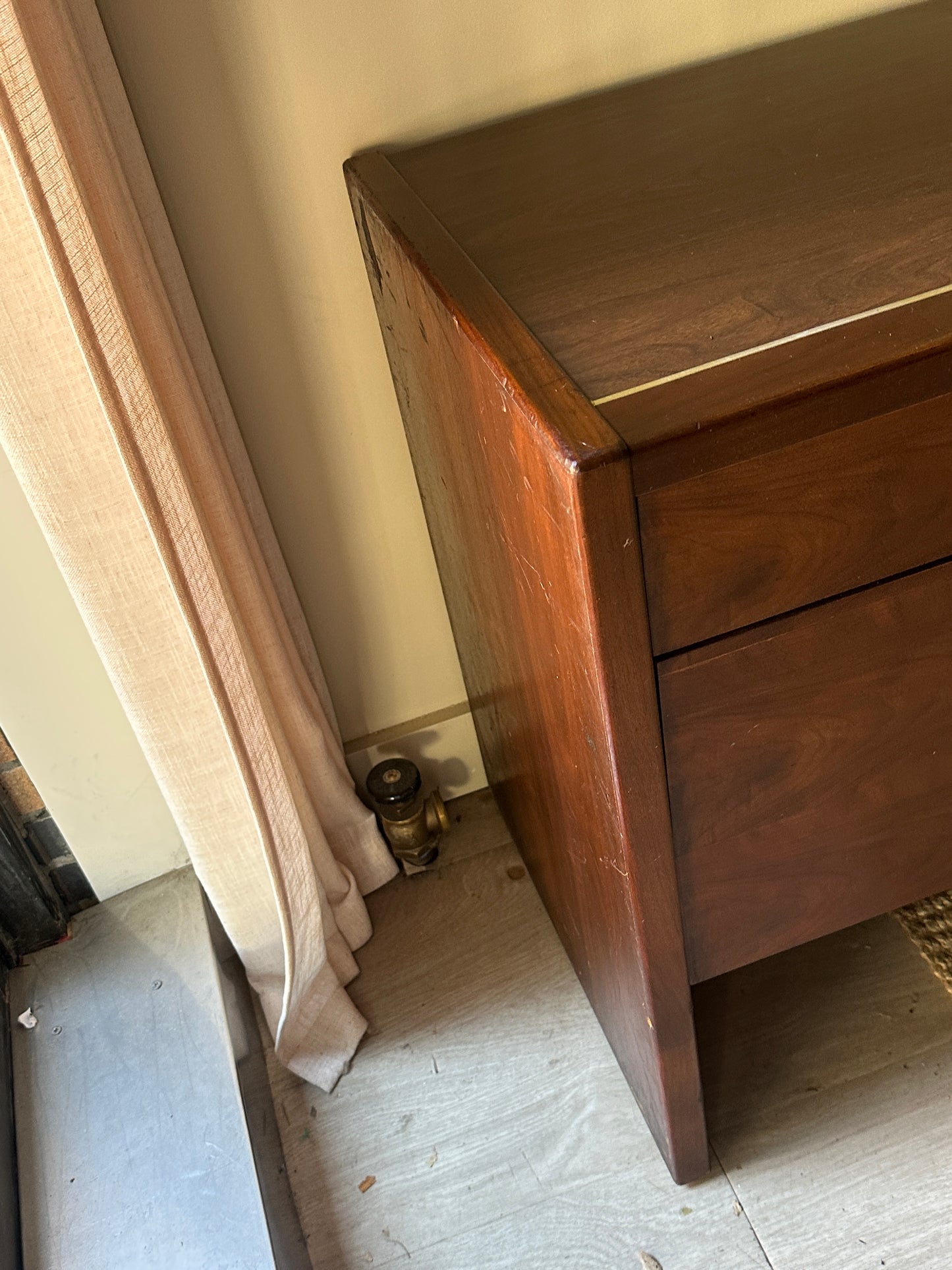 Walnut credenza