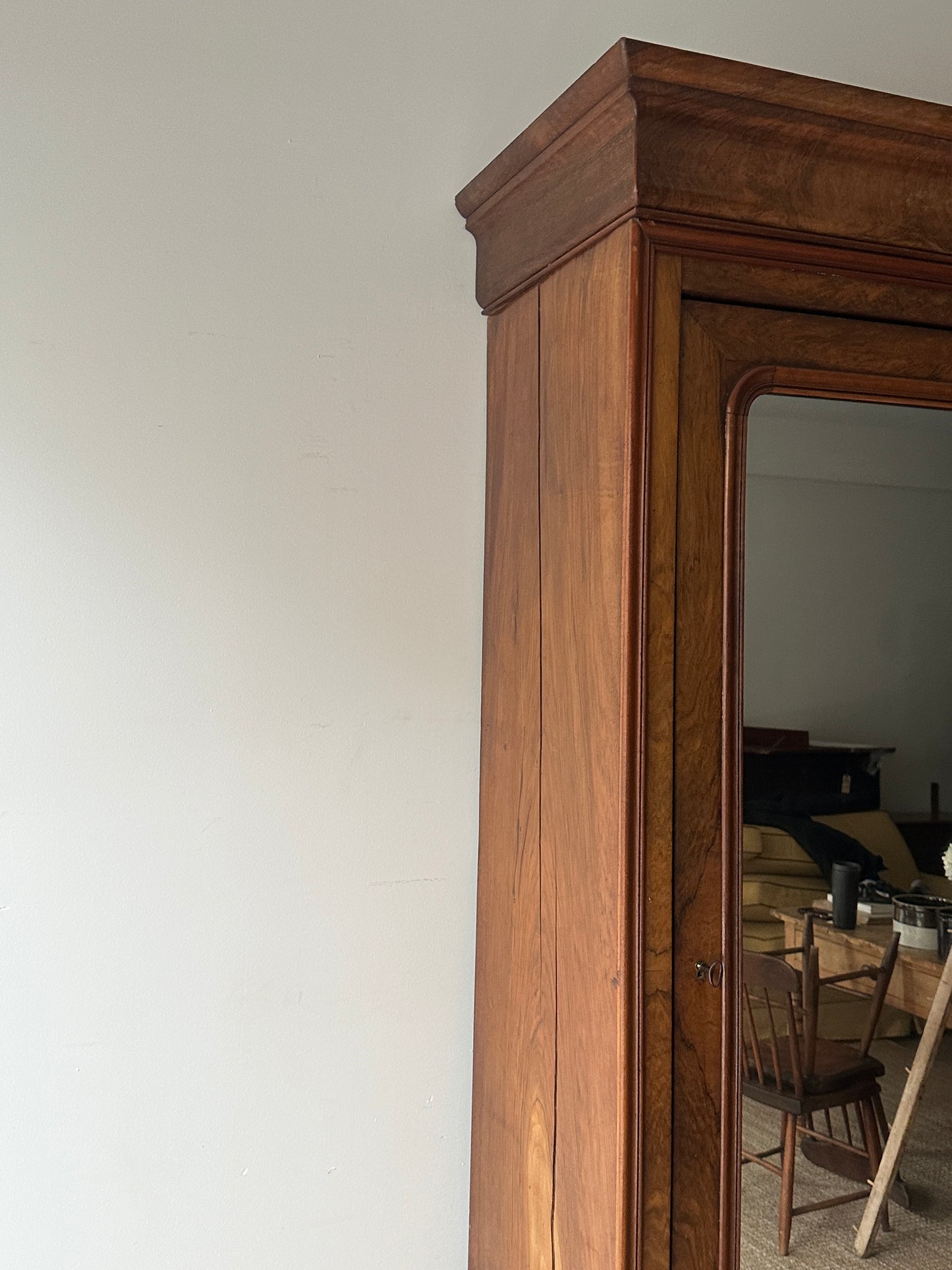 19th c. walnut armoire