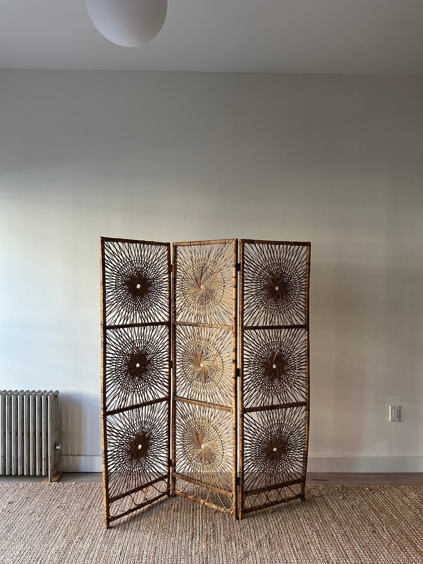 Rattan room divider