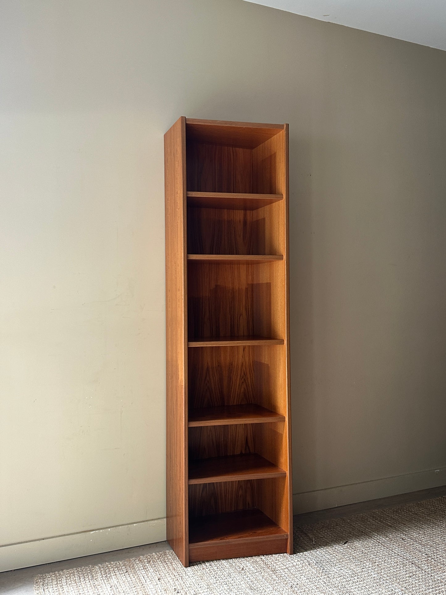 Teak corner shelf