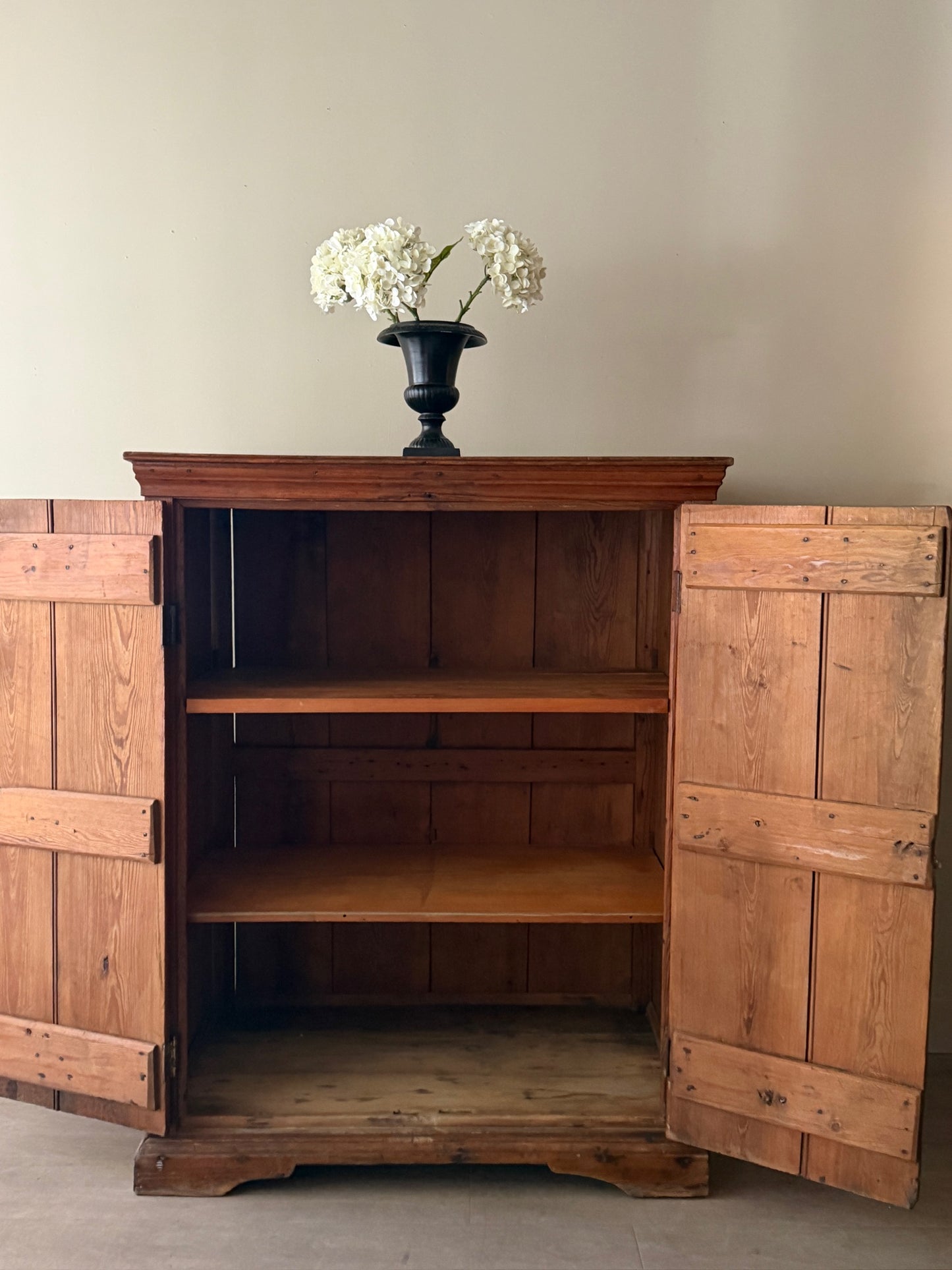 Yellow pine cupboard