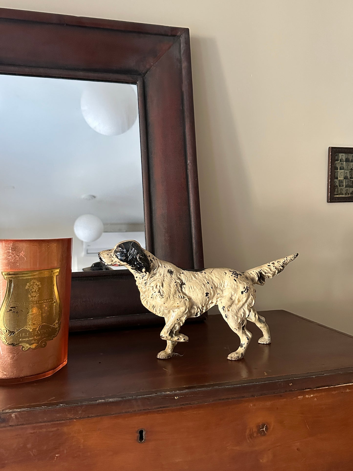 English pointer cast iron doorstop