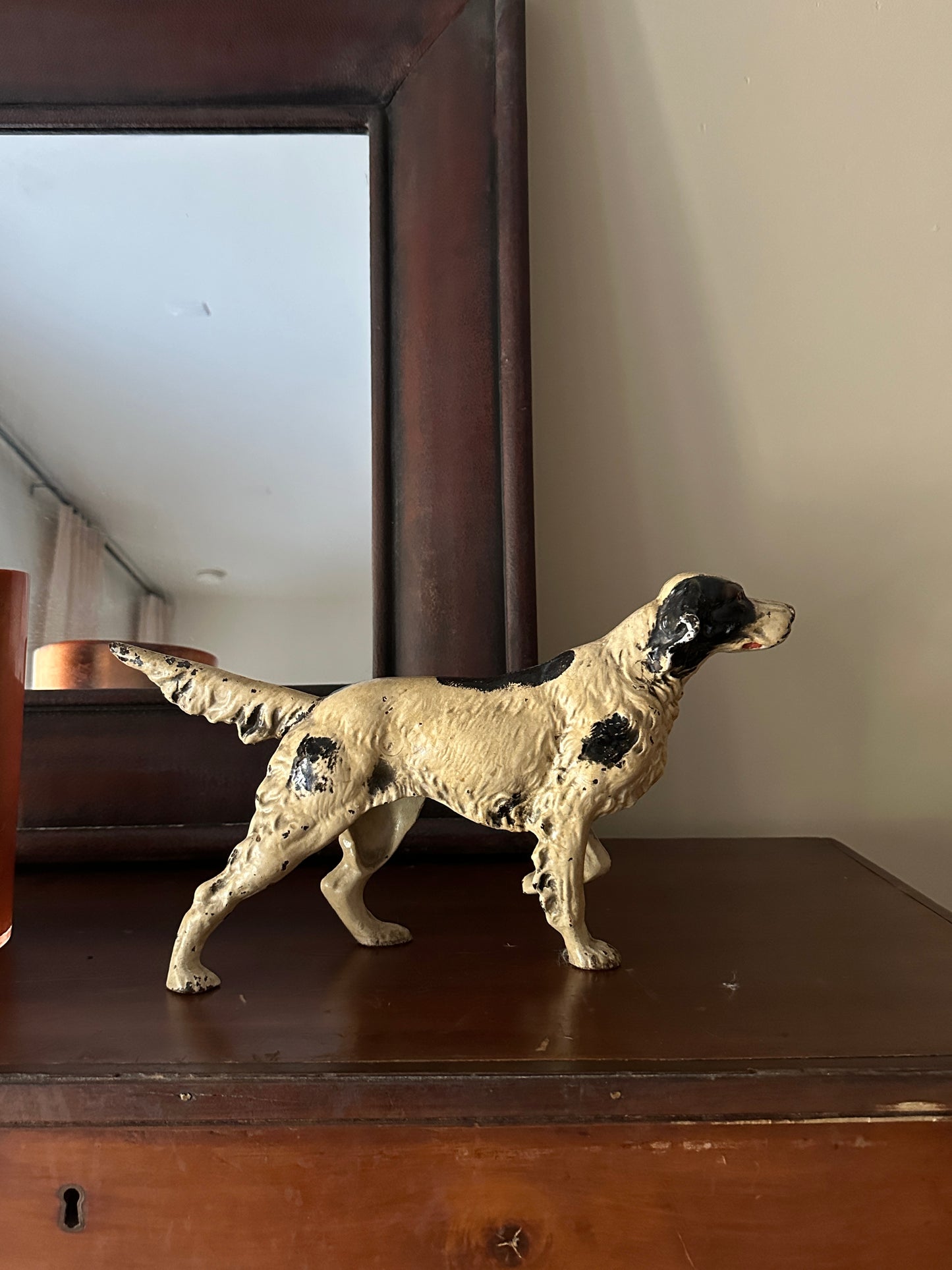 English pointer cast iron doorstop