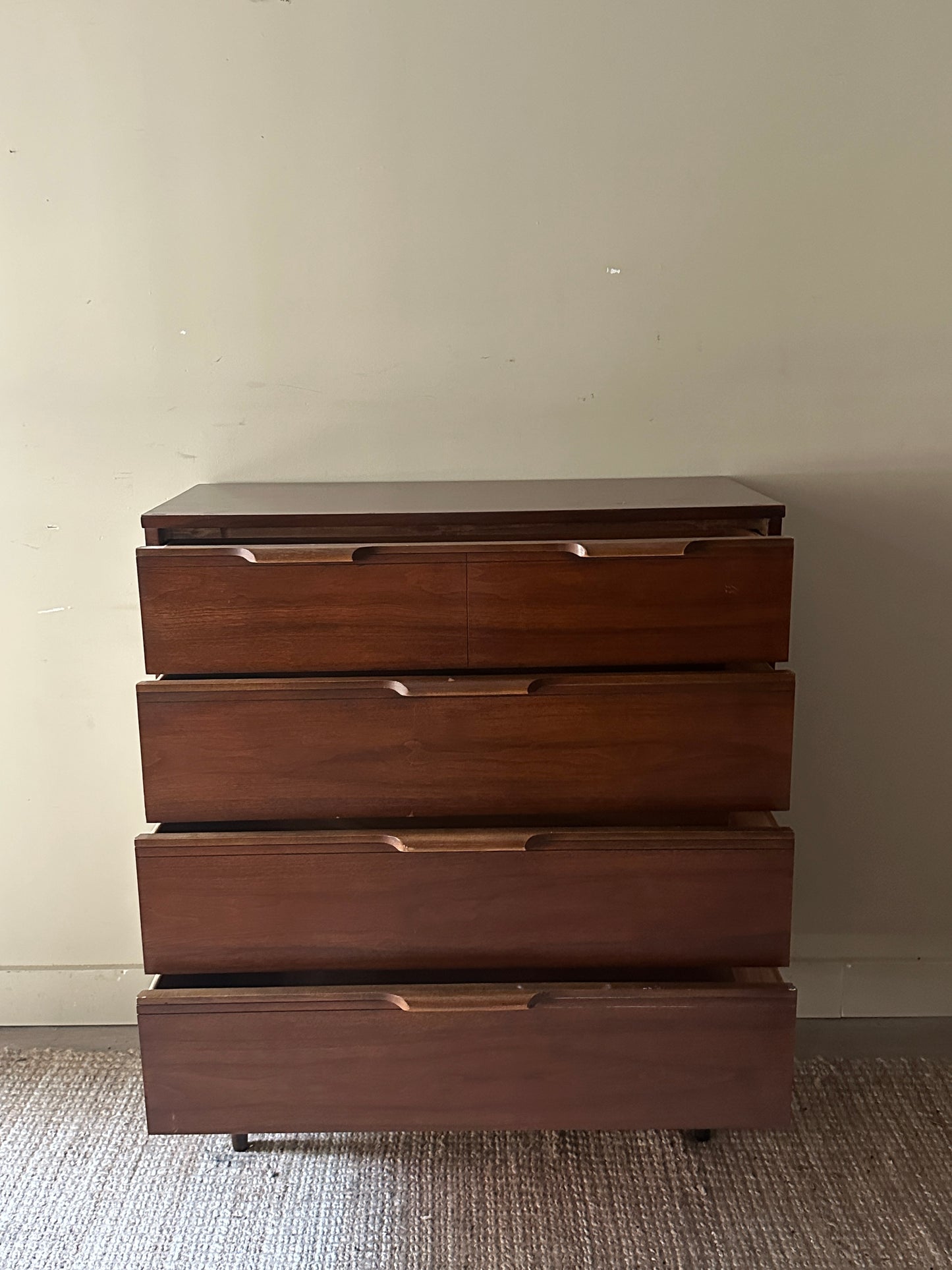 Walnut tall boy