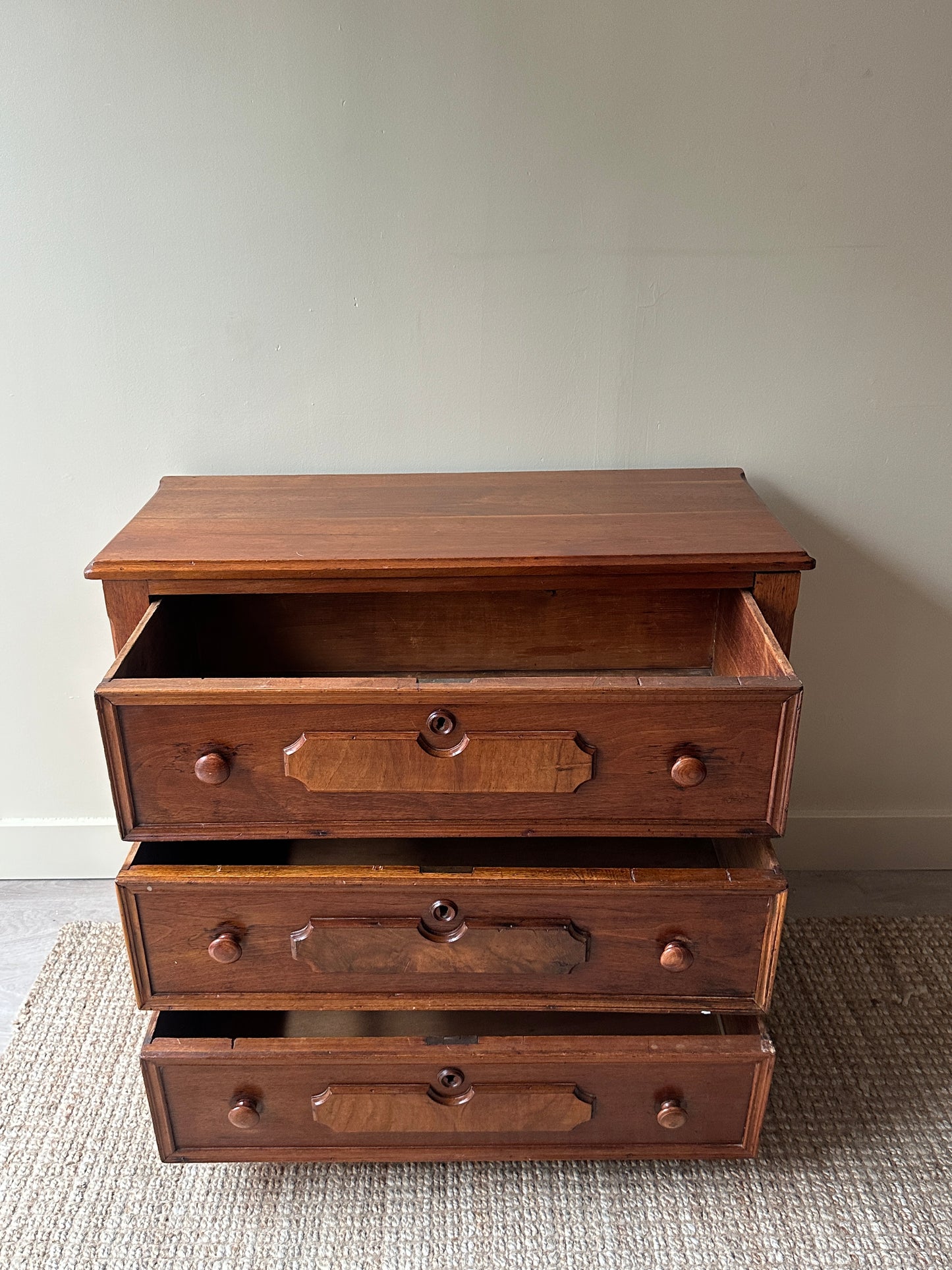 Victorian walnut dresser