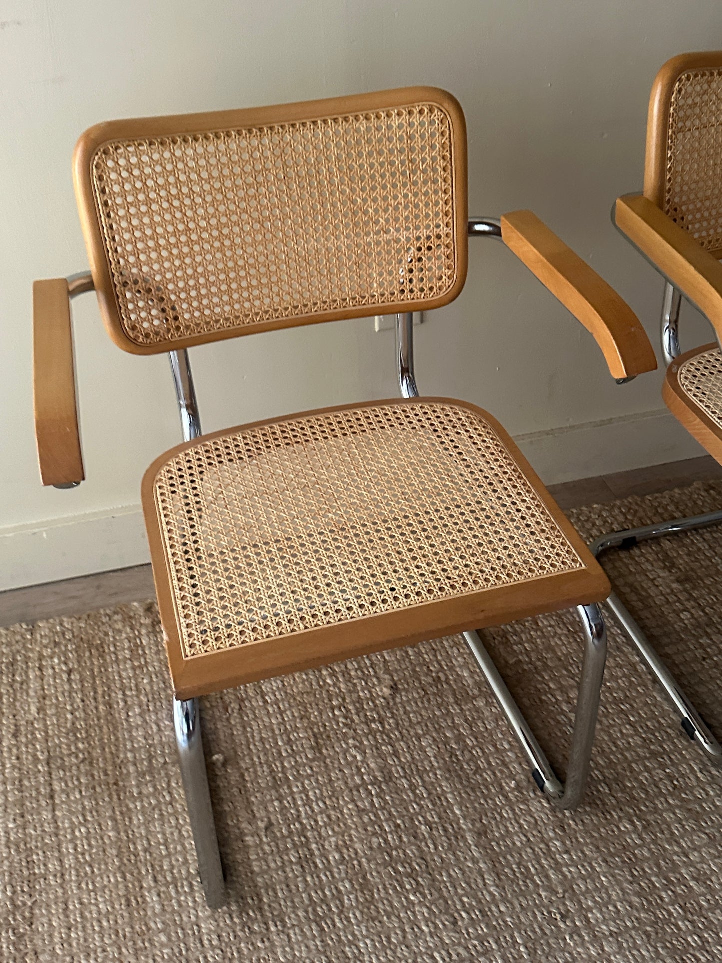 Cesca arm chairs. Sold individually.