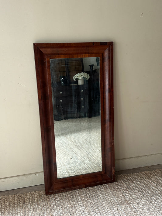 Ogee walnut mirror